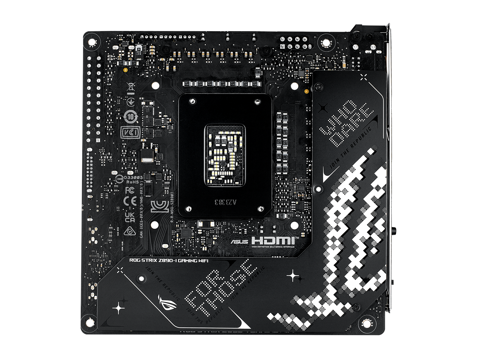 ASUS ROG STRIX Z890-I GAMING WIFI Mainboard - Intel Z890 - Intel LGA1851 socket - DDR5 RAM - Mini-ITX