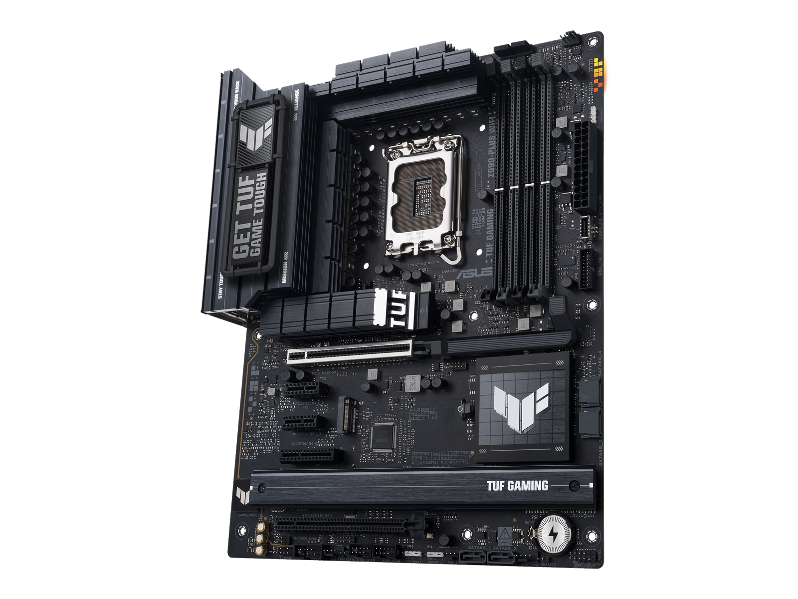 ASUS TUF GAMING Z890-PLUS WIFI Mainboard - Intel Z890 - Intel LGA1851 socket - DDR5 RAM - ATX