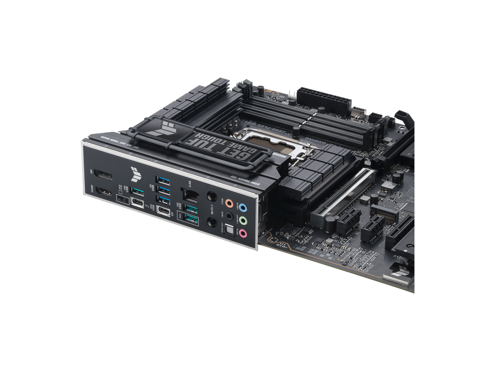 ASUS TUF GAMING Z890-PLUS WIFI Mainboard - Intel Z890 - Intel LGA1851 socket - DDR5 RAM - ATX
