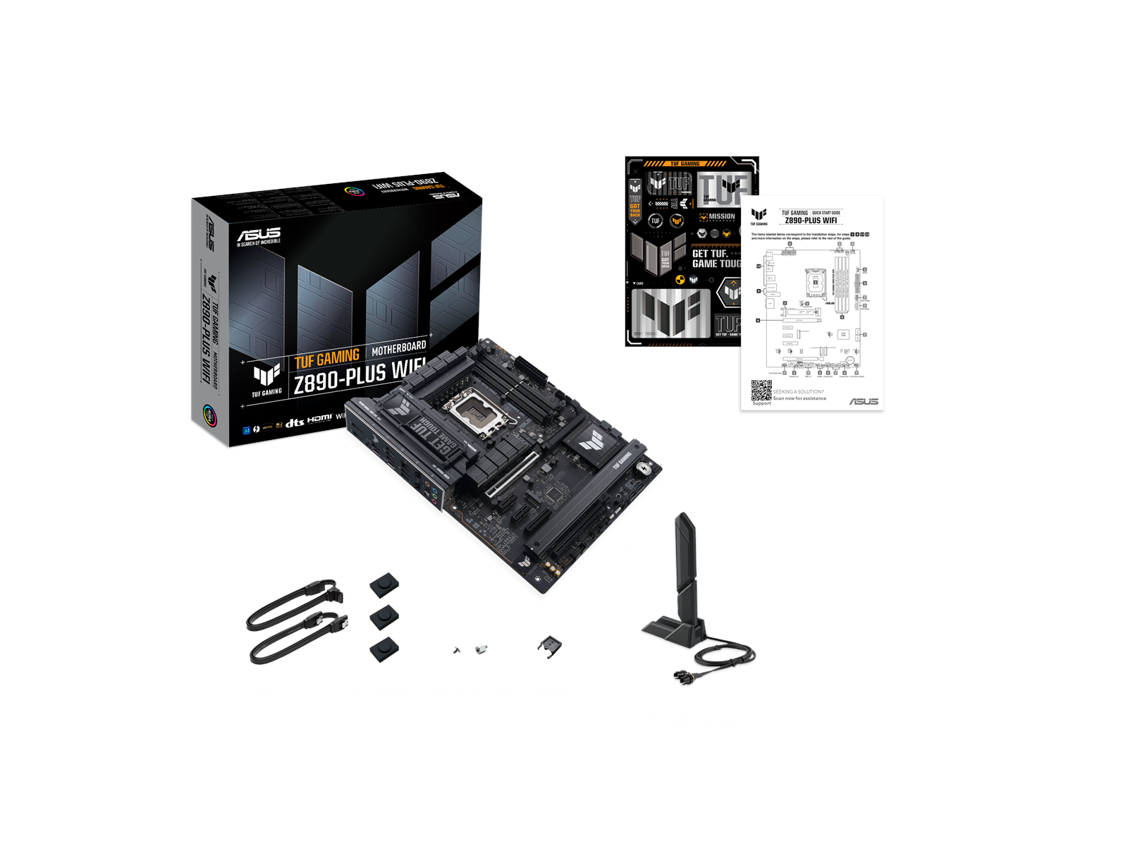 ASUS TUF GAMING Z890-PLUS WIFI Mainboard - Intel Z890 - Intel LGA1851 socket - DDR5 RAM - ATX