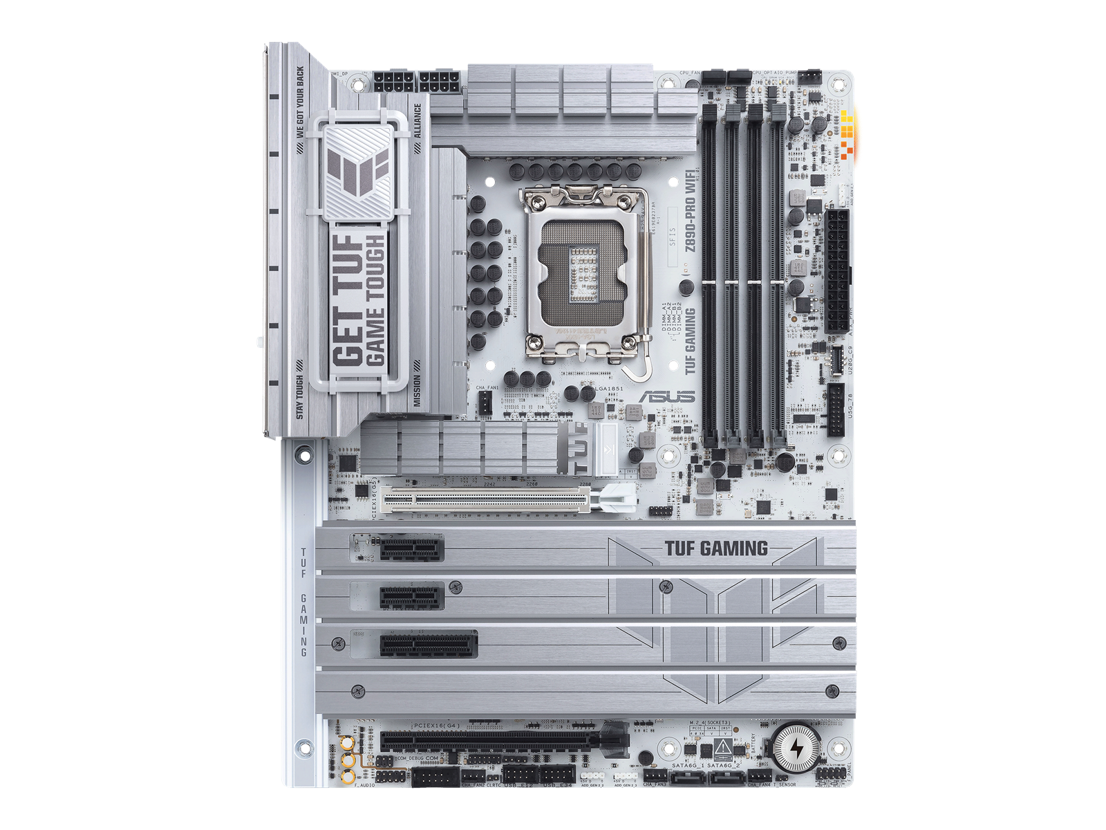 ASUS TUF GAMING Z890-PRO WIFI Mainboard - Intel Z890 - Intel LGA1851 socket - DDR5 RAM - ATX