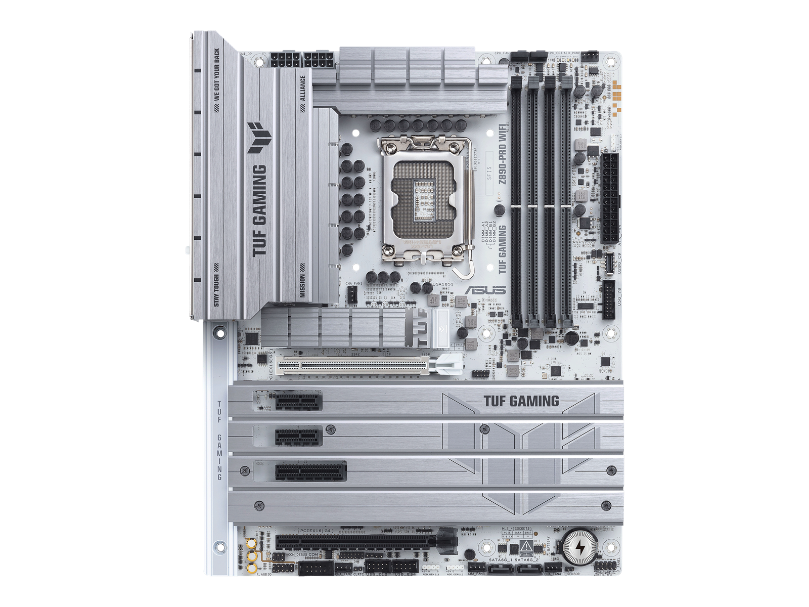 ASUS TUF GAMING Z890-PRO WIFI Mainboard - Intel Z890 - Intel LGA1851 socket - DDR5 RAM - ATX