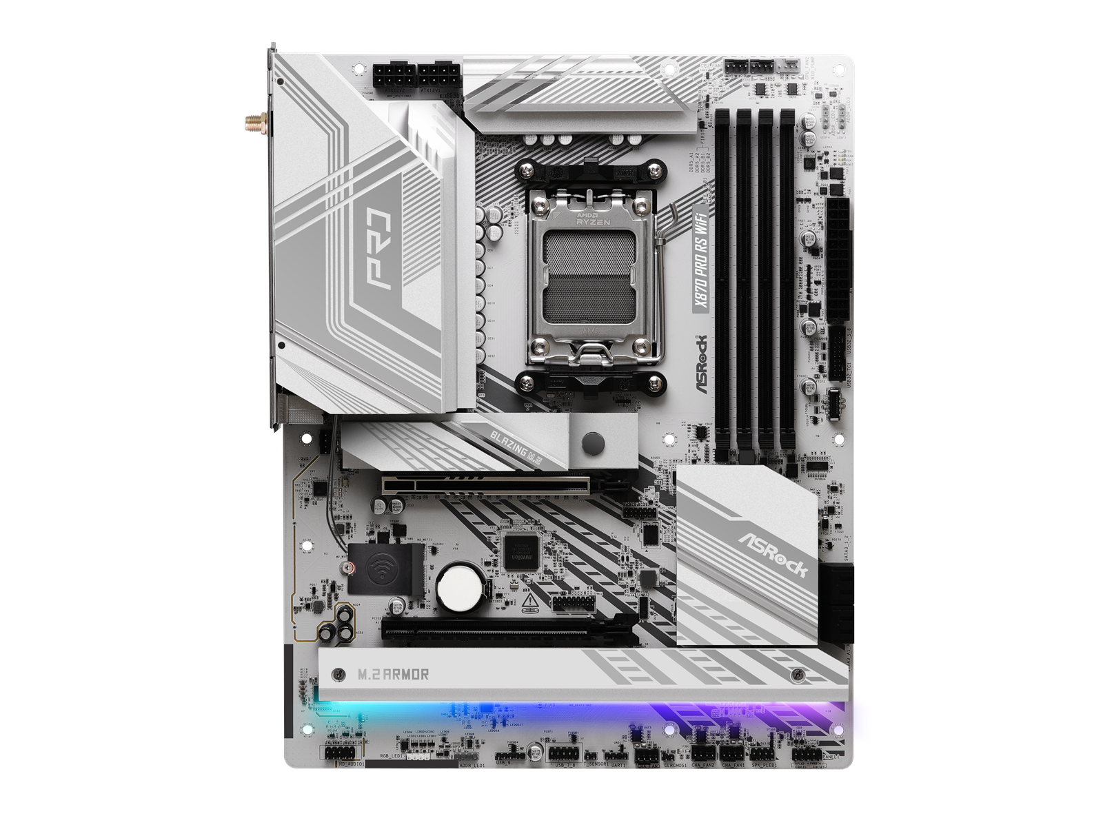 ASRock X870 PRO RS WIFI Mainboard - AMD X870 - AMD AM5 socket - DDR5 RAM - ATX