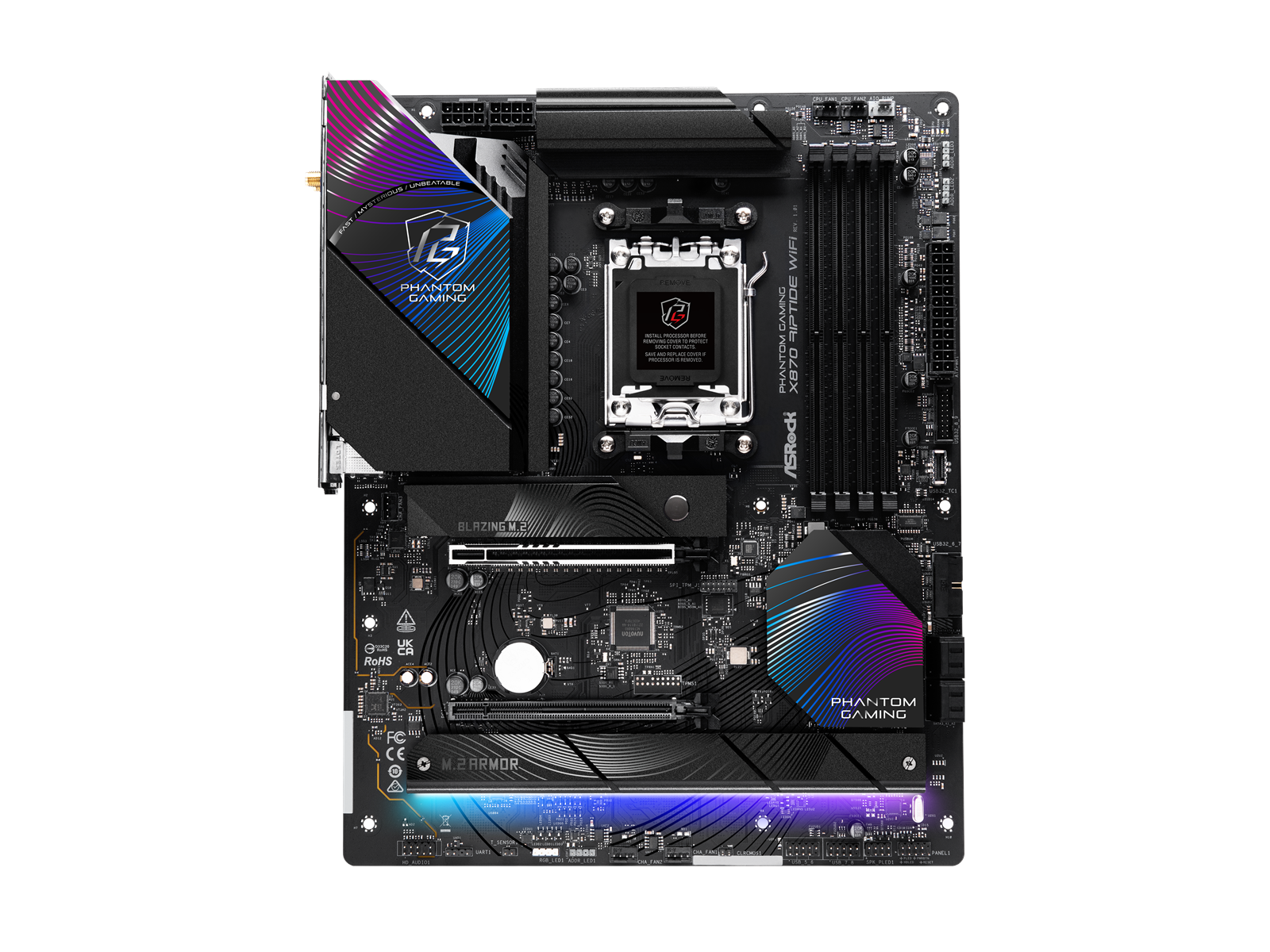 ASRock X870 RIPTIDE WIFI Mainboard - AMD X870 - AMD AM5 socket - DDR5 RAM - ATX