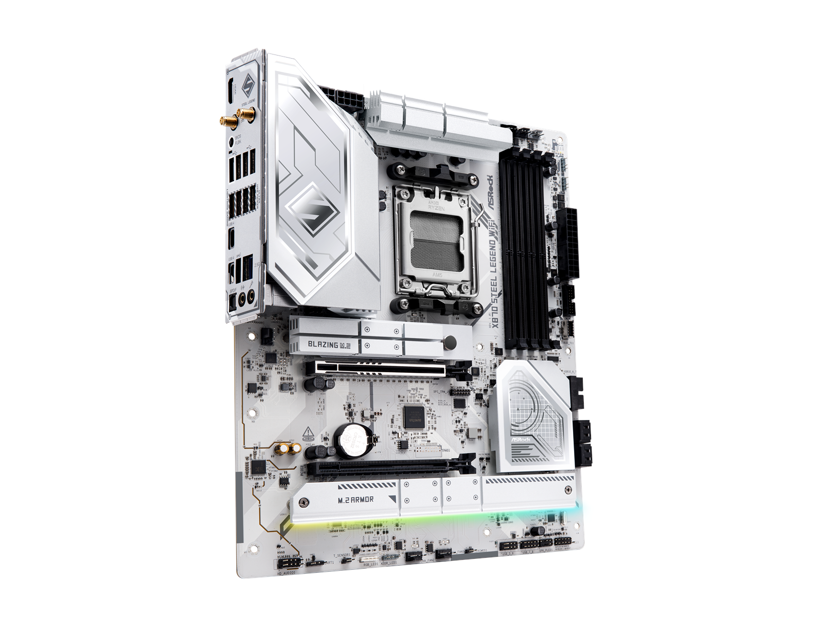 ASRock X870 STEEL LEGEND WIFI Mainboard - AMD X870 - AMD AM5 socket - DDR5 RAM - ATX