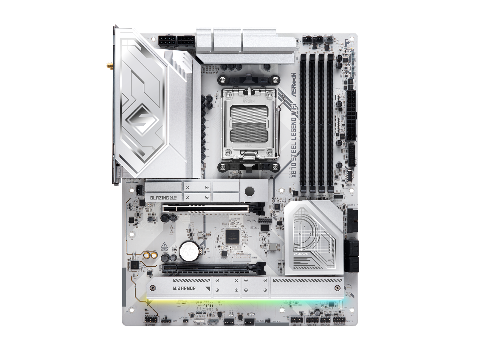 ASRock X870 STEEL LEGEND WIFI Mainboard - AMD X870 - AMD AM5 socket - DDR5 RAM - ATX