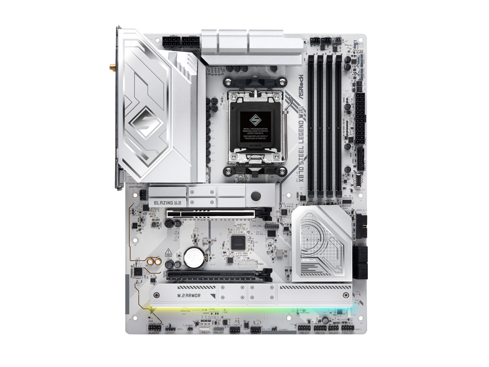 ASRock X870 STEEL LEGEND WIFI Mainboard - AMD X870 - AMD AM5 socket - DDR5 RAM - ATX