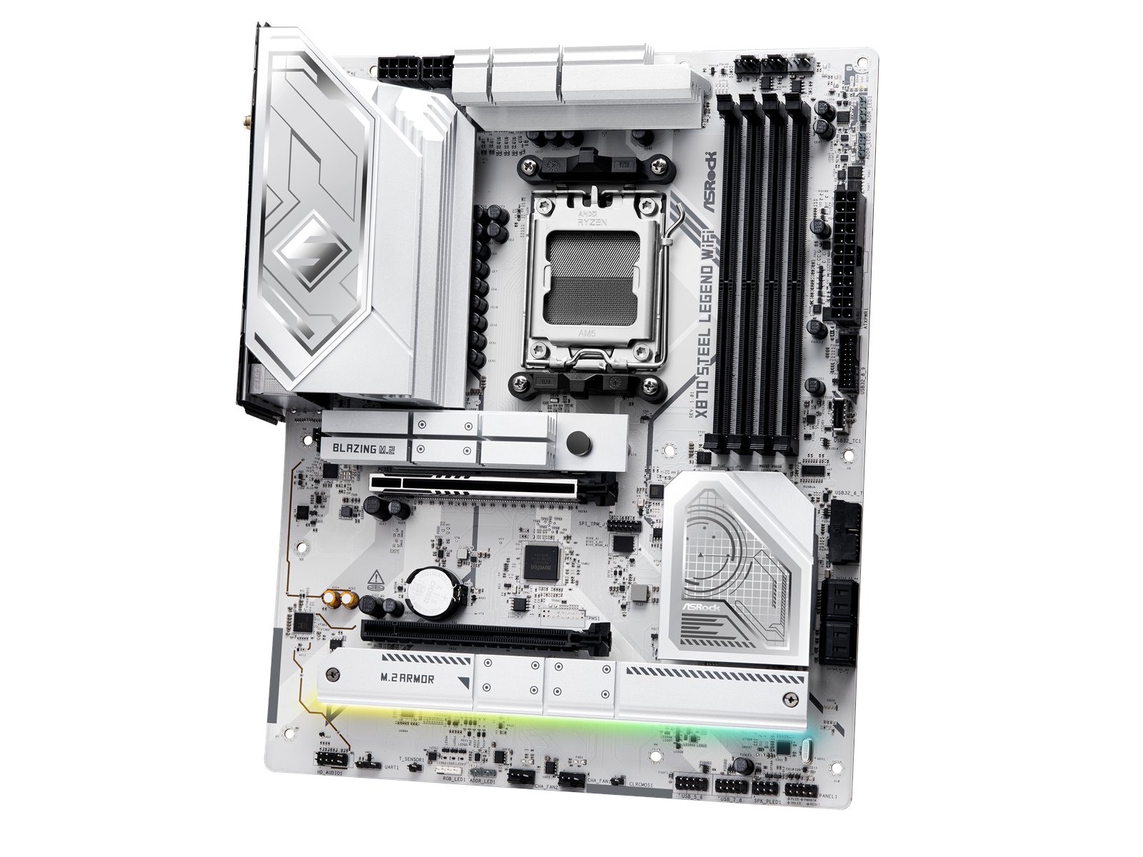 ASRock X870 STEEL LEGEND WIFI Mainboard - AMD X870 - AMD AM5 socket - DDR5 RAM - ATX