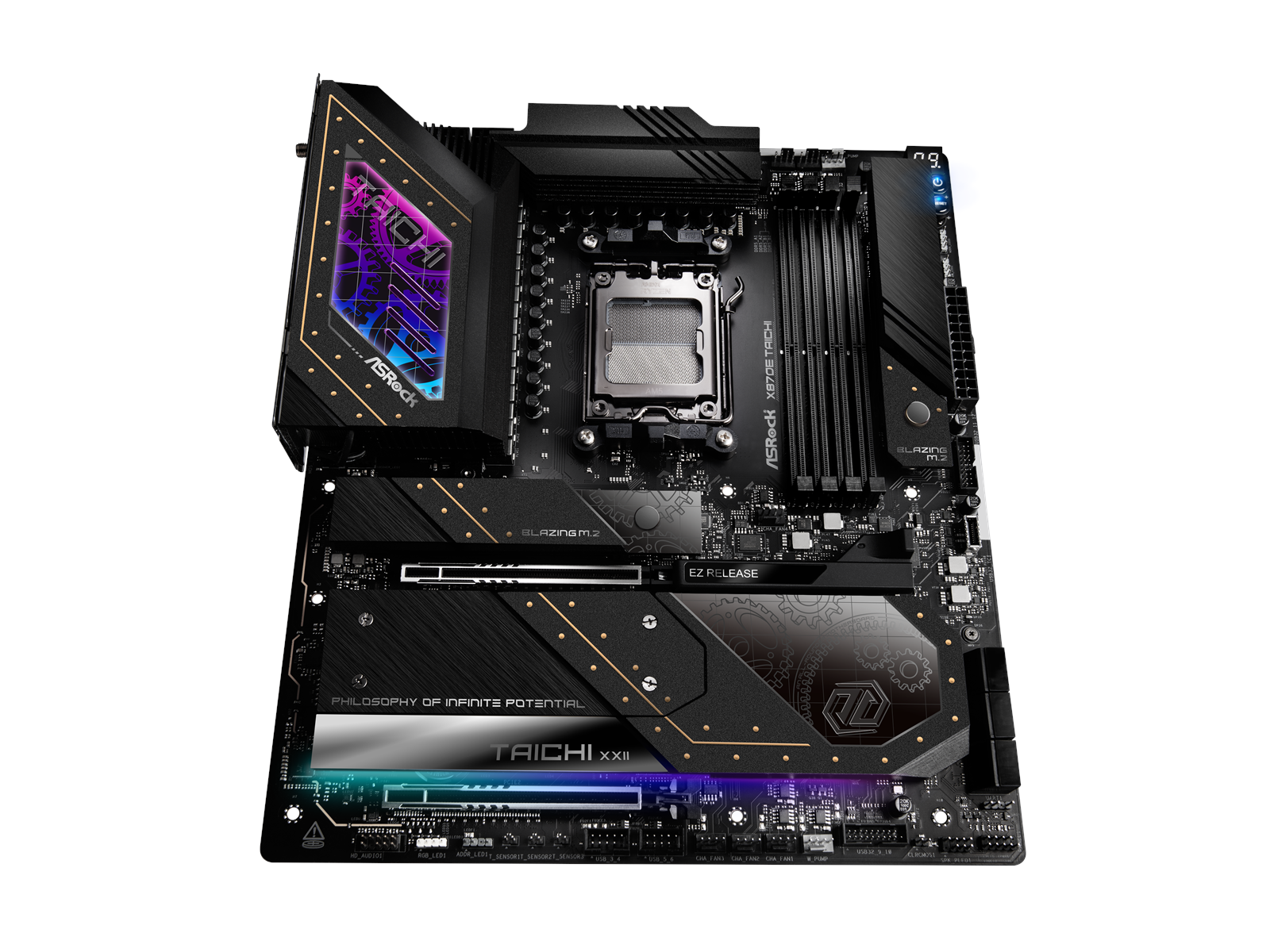 ASRock X870E TAICHI Mainboard - AMD X870E - AMD AM5 socket - DDR5 RAM - Extended ATX