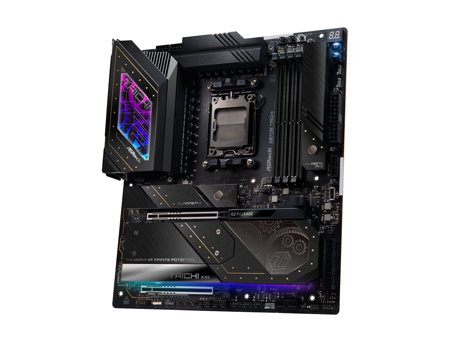 ASRock X870E TAICHI Mainboard - AMD X870E - AMD AM5 socket - DDR5 RAM - Extended ATX