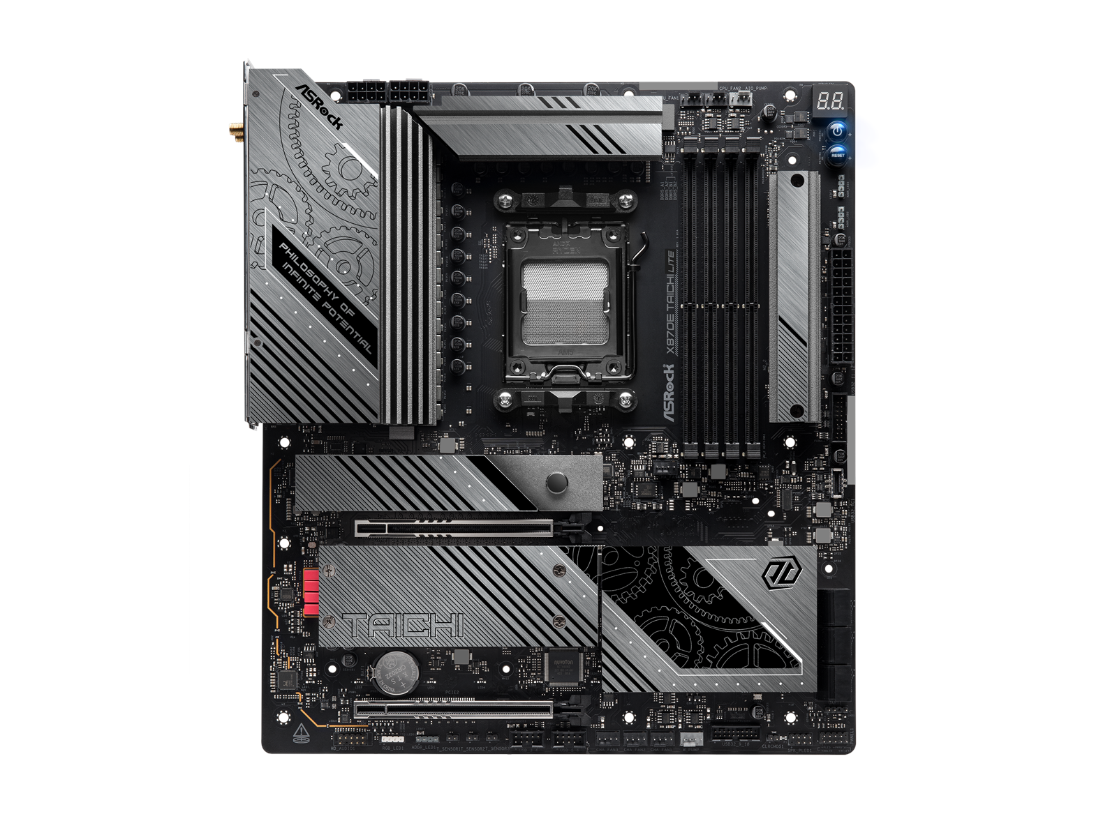 ASRock X870E TAICHI LITE Mainboard - AMD X870E - AMD AM5 socket - DDR5 RAM - Extended ATX