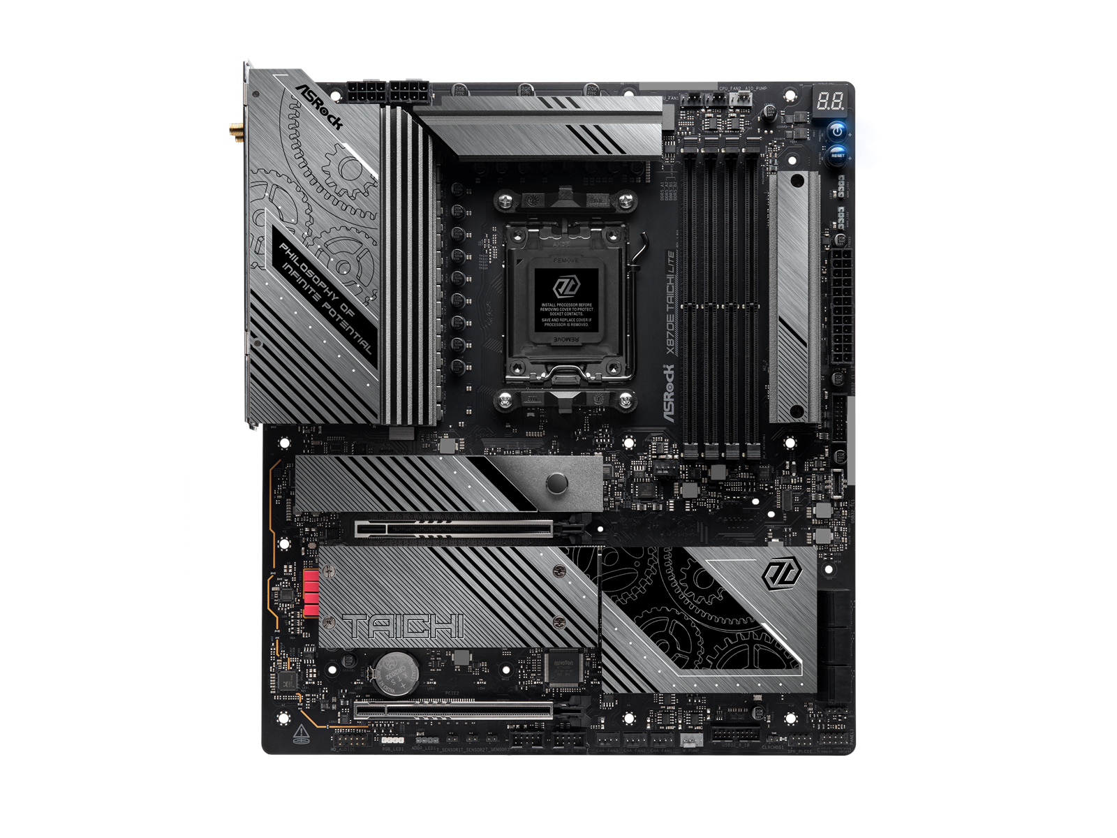 ASRock X870E TAICHI LITE Mainboard - AMD X870E - AMD AM5 socket - DDR5 RAM - Extended ATX