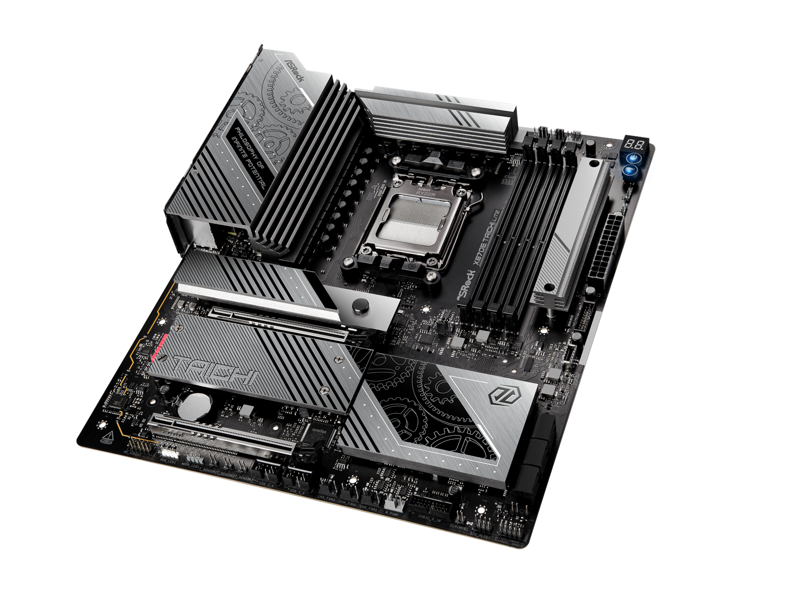 ASRock X870E TAICHI LITE Mainboard - AMD X870E - AMD AM5 socket - DDR5 RAM - Extended ATX