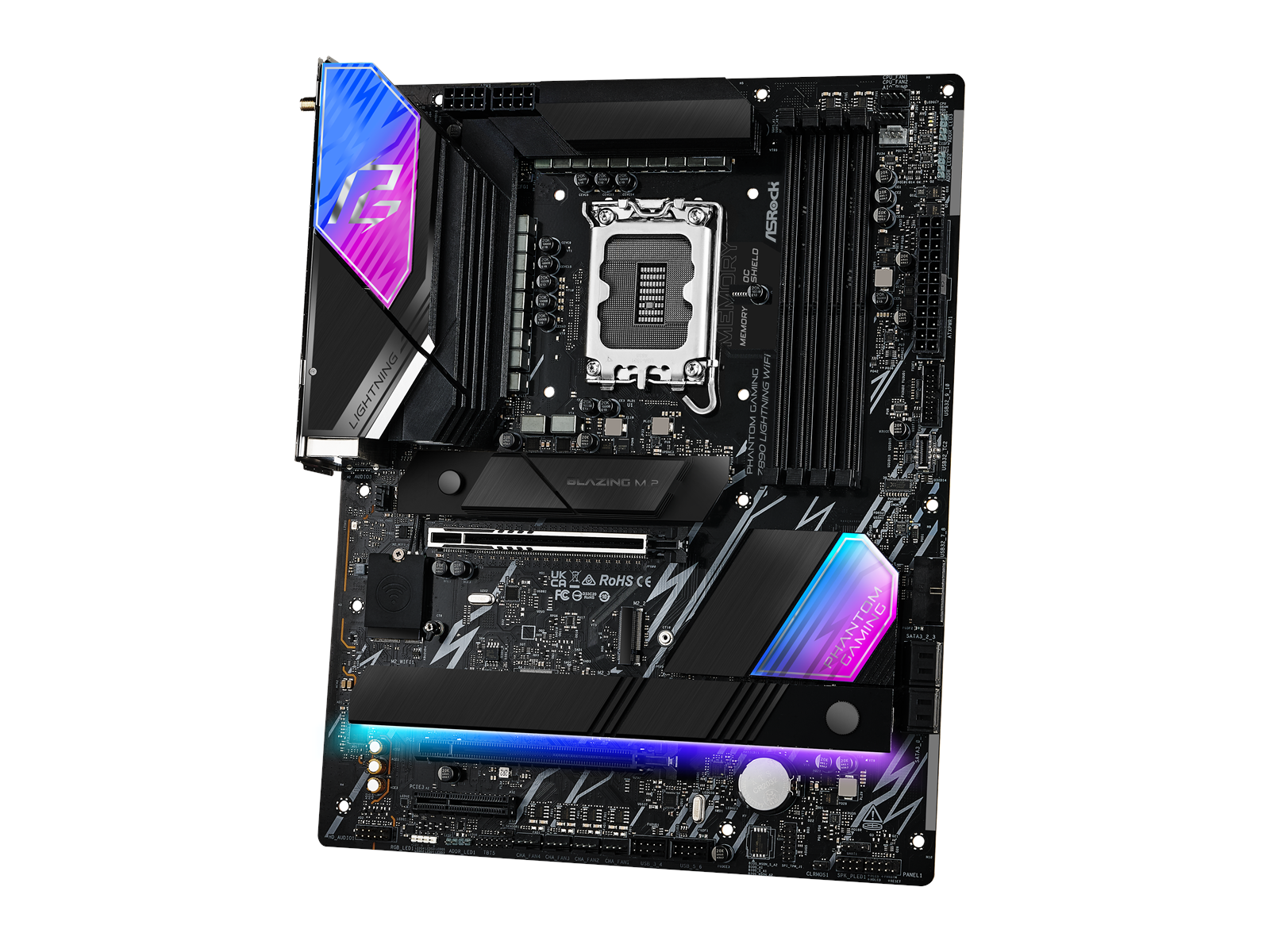 ASRock Z890 LIGHTNING WIFI Mainboard - Intel Z890 - Intel LGA1851 socket - DDR5 RAM - ATX