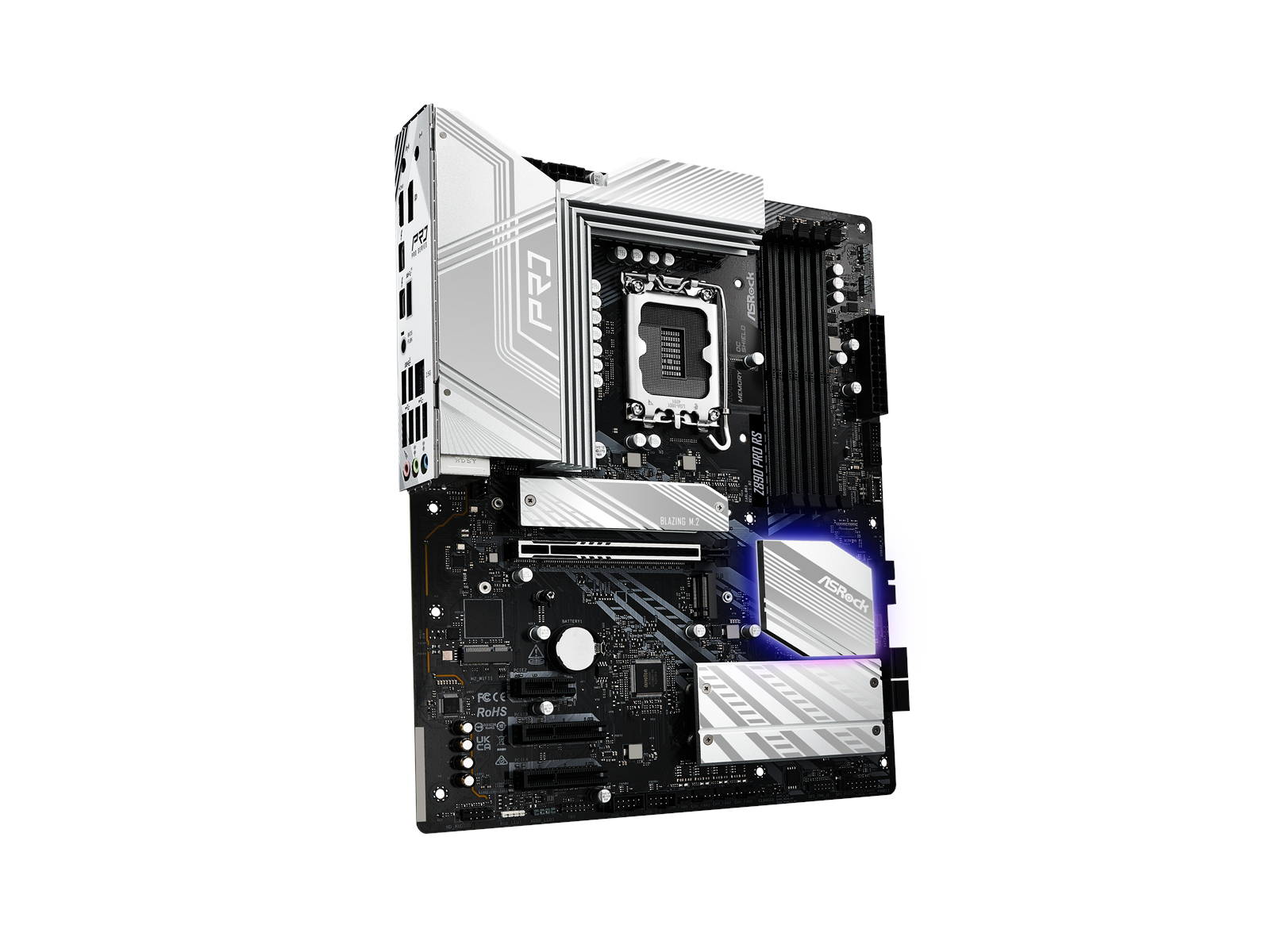 ASRock Z890 PRO RS Mainboard - Intel Z890 - Intel LGA1851 socket - DDR5 RAM - ATX
