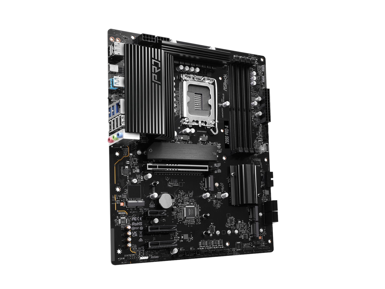ASRock Z890 PRO-A Mainboard - Intel Z890 - Intel LGA1851 socket - DDR5 RAM - ATX