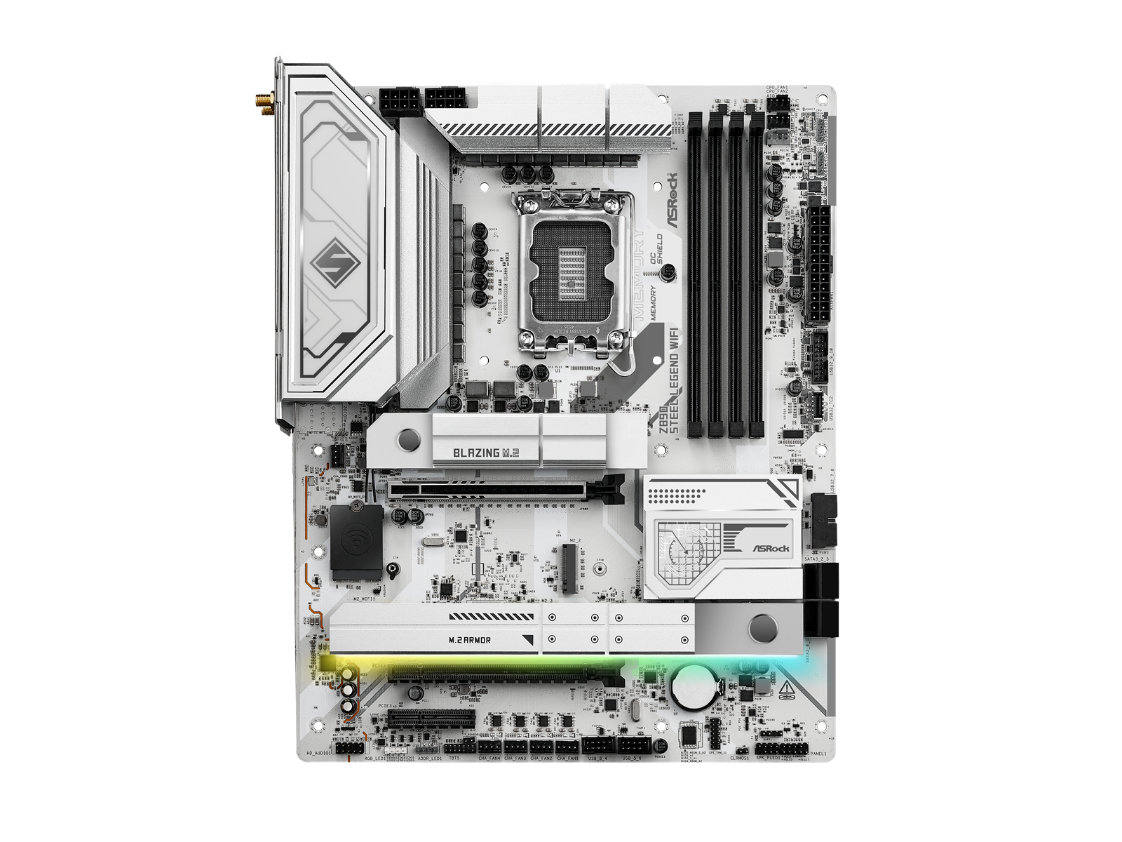 ASRock Z890 STEEL LEGEND WIFI Mainboard - Intel Z890 - Intel LGA1851 socket - DDR5 RAM - ATX