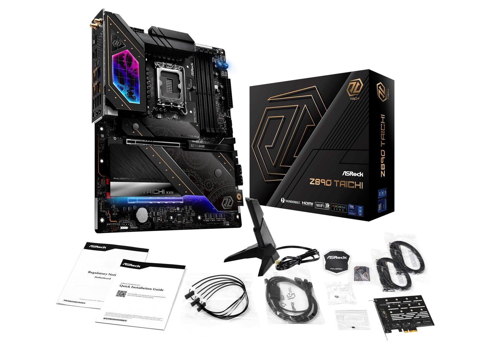 ASRock Z890 TAICHI Mainboard - Intel Z890 - Intel LGA1851 socket - DDR5 RAM - ATX