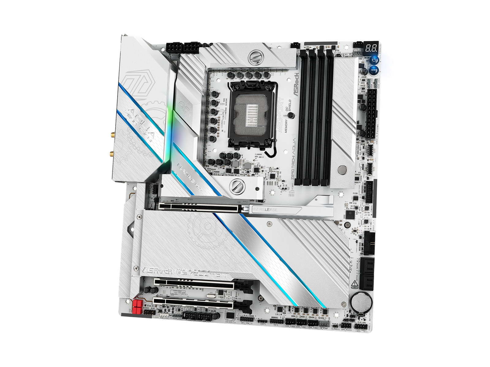 ASRock Z890 TAICHI AQUA Mainboard - Intel Z890 - Intel LGA1851 socket - DDR5 RAM - Extended ATX