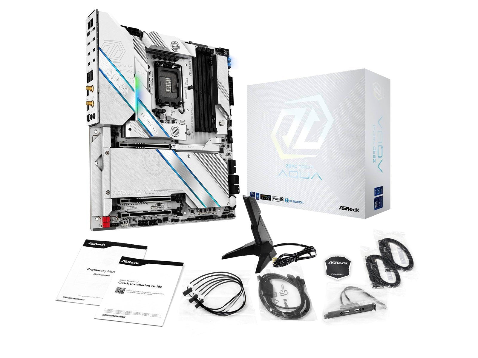 ASRock Z890 TAICHI AQUA Mainboard - Intel Z890 - Intel LGA1851 socket - DDR5 RAM - Extended ATX