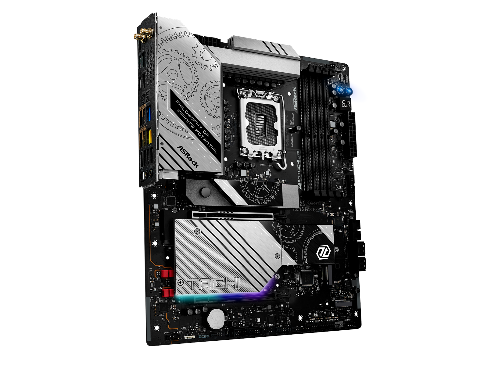 ASRock Z890 TAICHI LITE Mainboard - Intel Z890 - Intel LGA1851 socket - DDR5 RAM - ATX