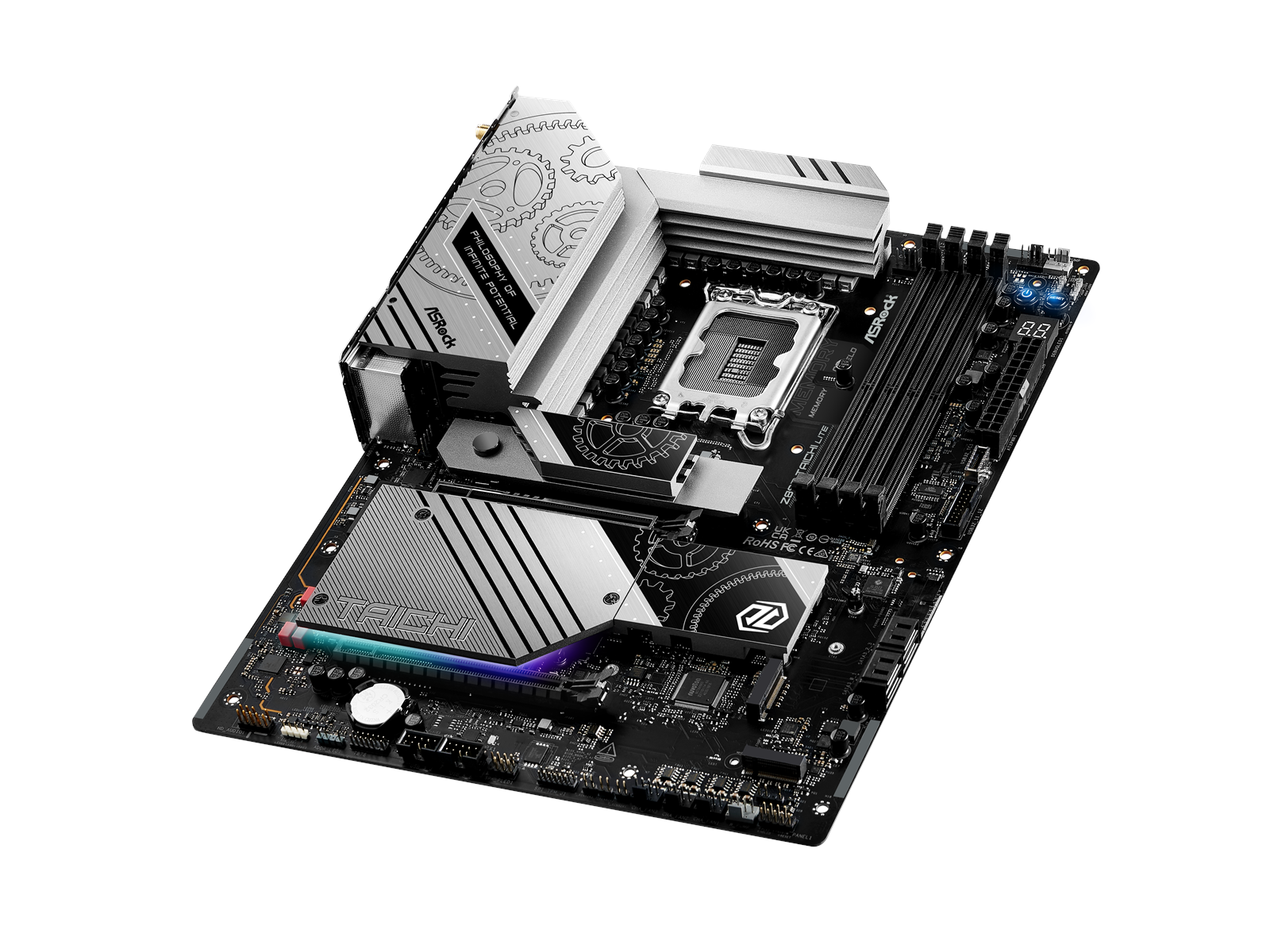 ASRock Z890 TAICHI LITE Mainboard - Intel Z890 - Intel LGA1851 socket - DDR5 RAM - ATX