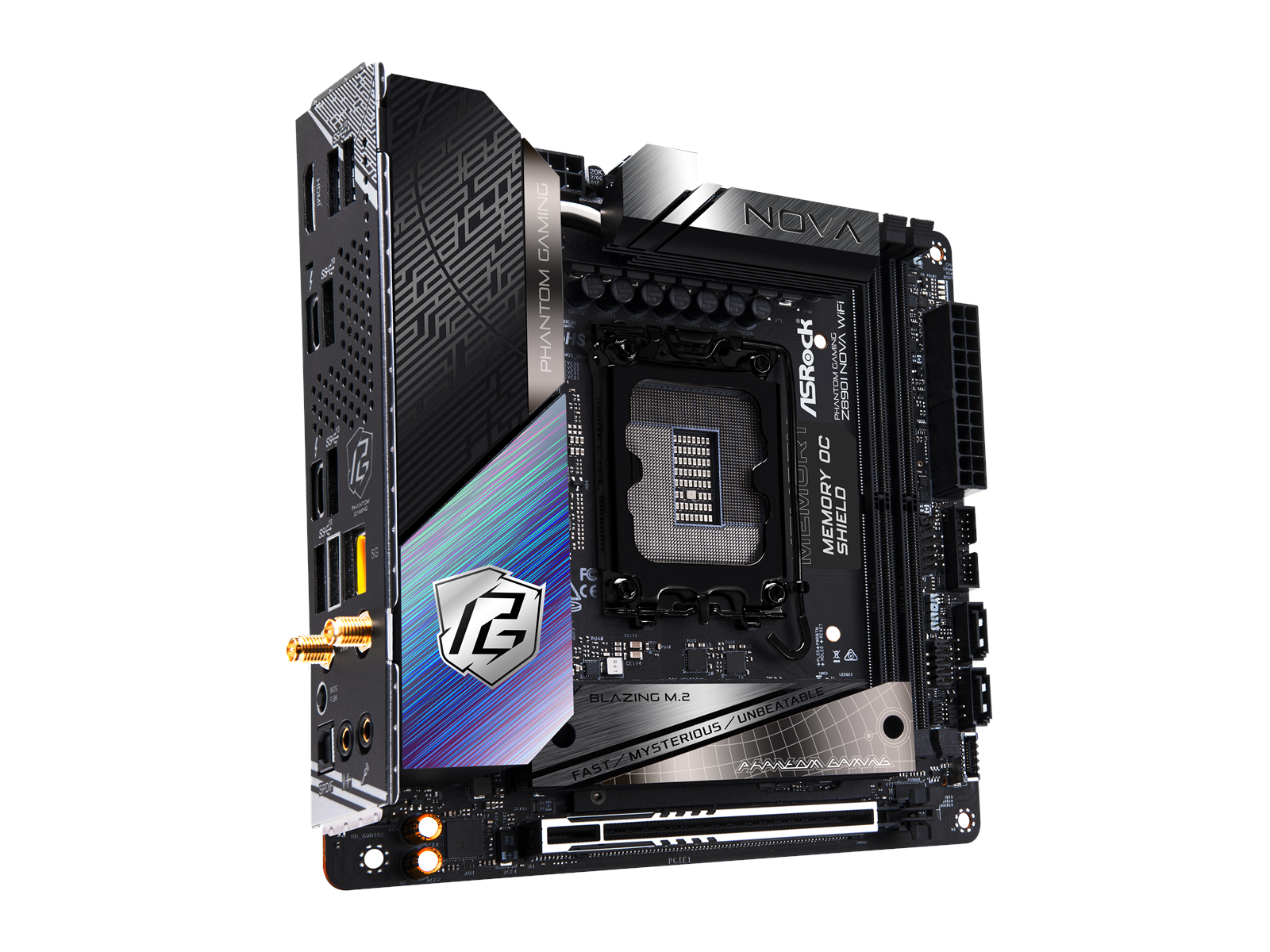 ASRock Z890I NOVA WIFI Mainboard - Intel Z890 - Intel LGA1851 socket - DDR5 RAM - Mini-ITX