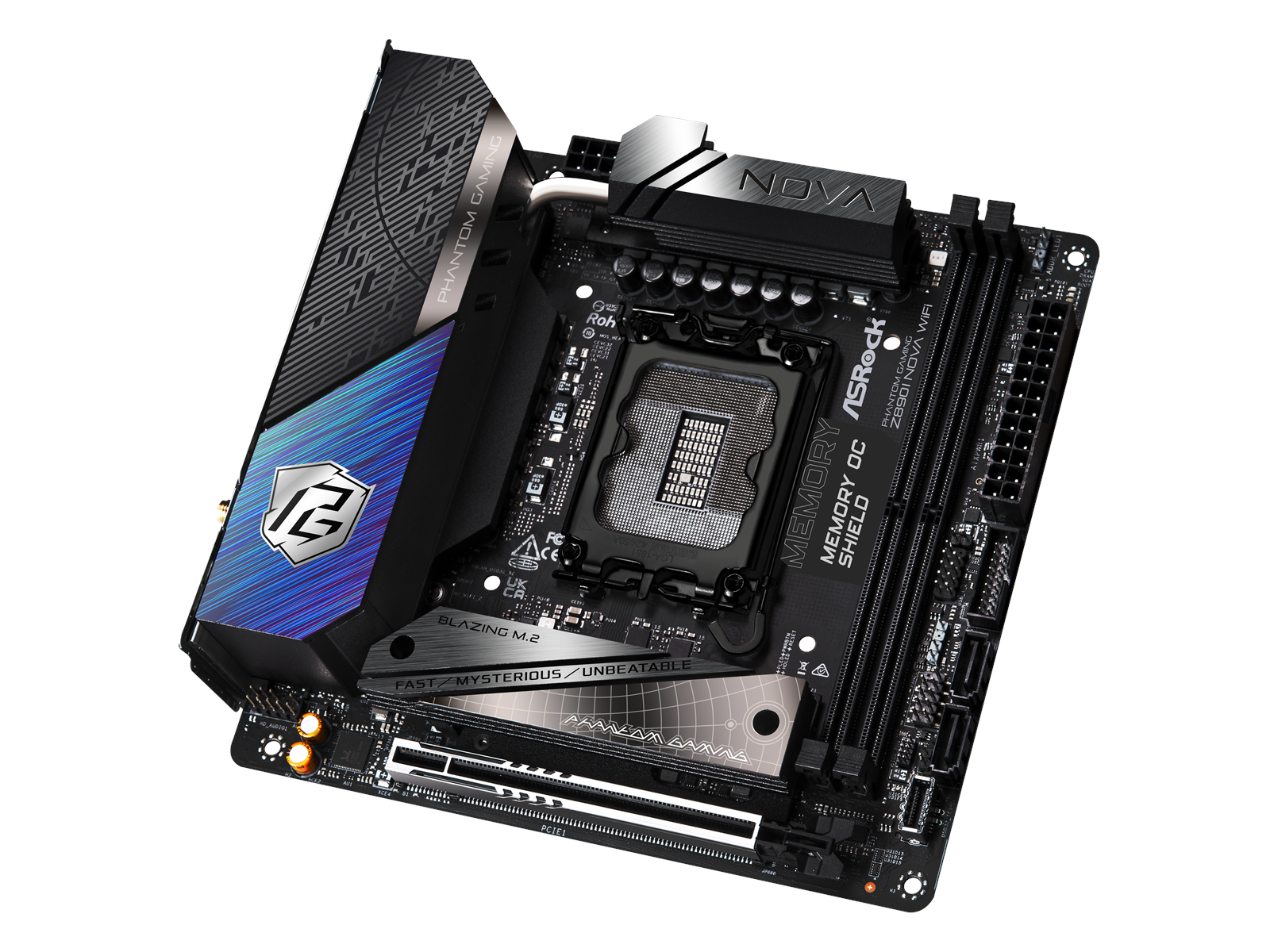 ASRock Z890I NOVA WIFI Mainboard - Intel Z890 - Intel LGA1851 socket - DDR5 RAM - Mini-ITX