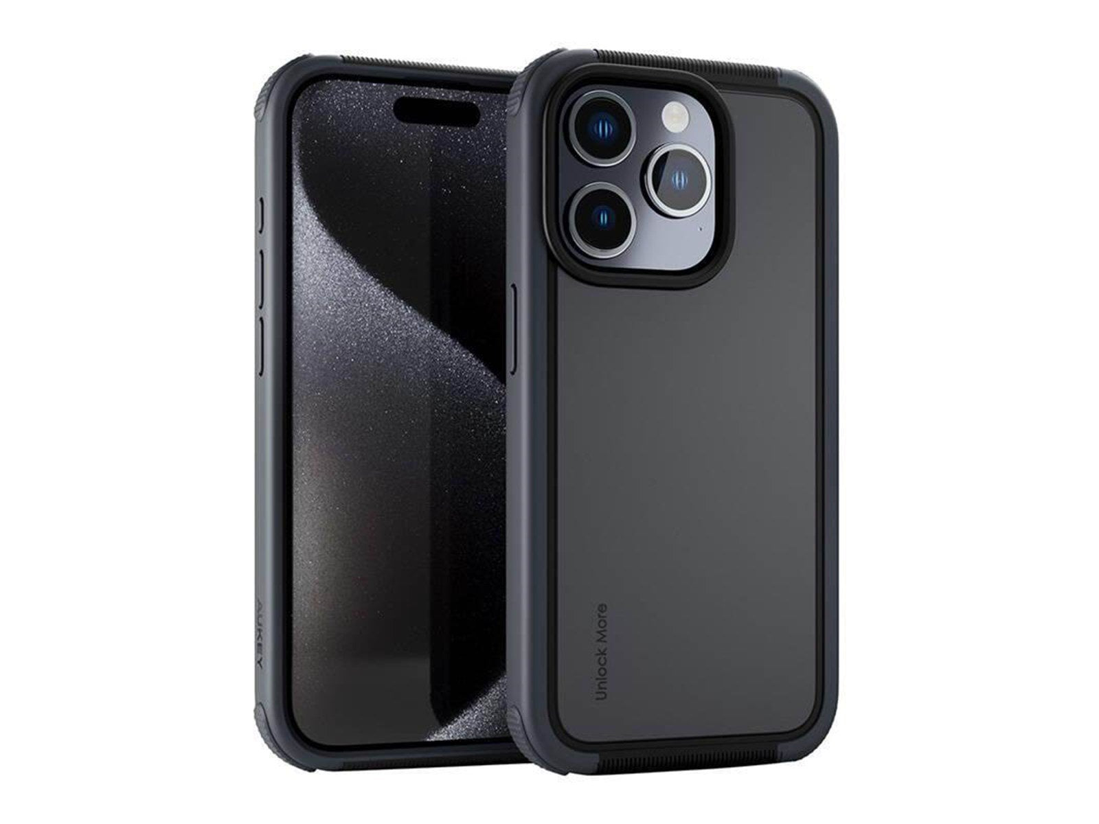 Aukey PC-UG10C case for iPhone 15 Pro (dark gray)