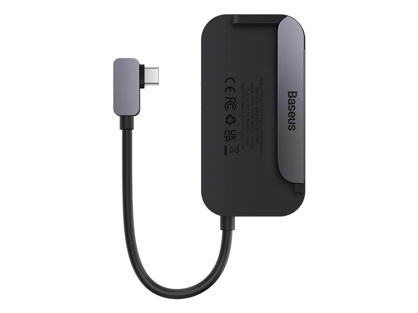 Baseus PadJoy Series 4-in-1 Hub (Gray) USB-Hubs - USB 3.0 - 4 - Grau