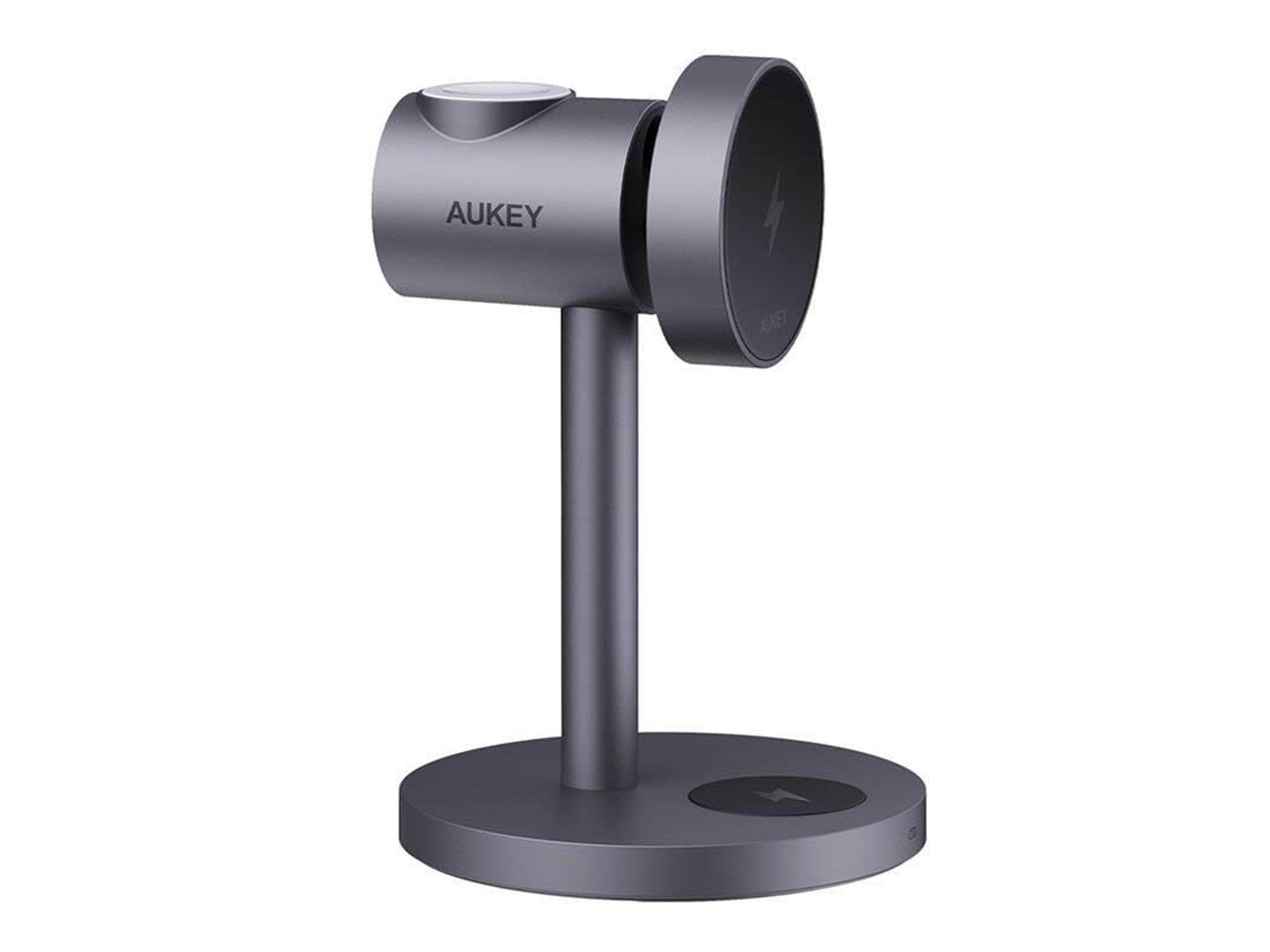 Aukey Wireless charger MagFusion 3 in 1 LC-MC311 15W Qi2 (gray)