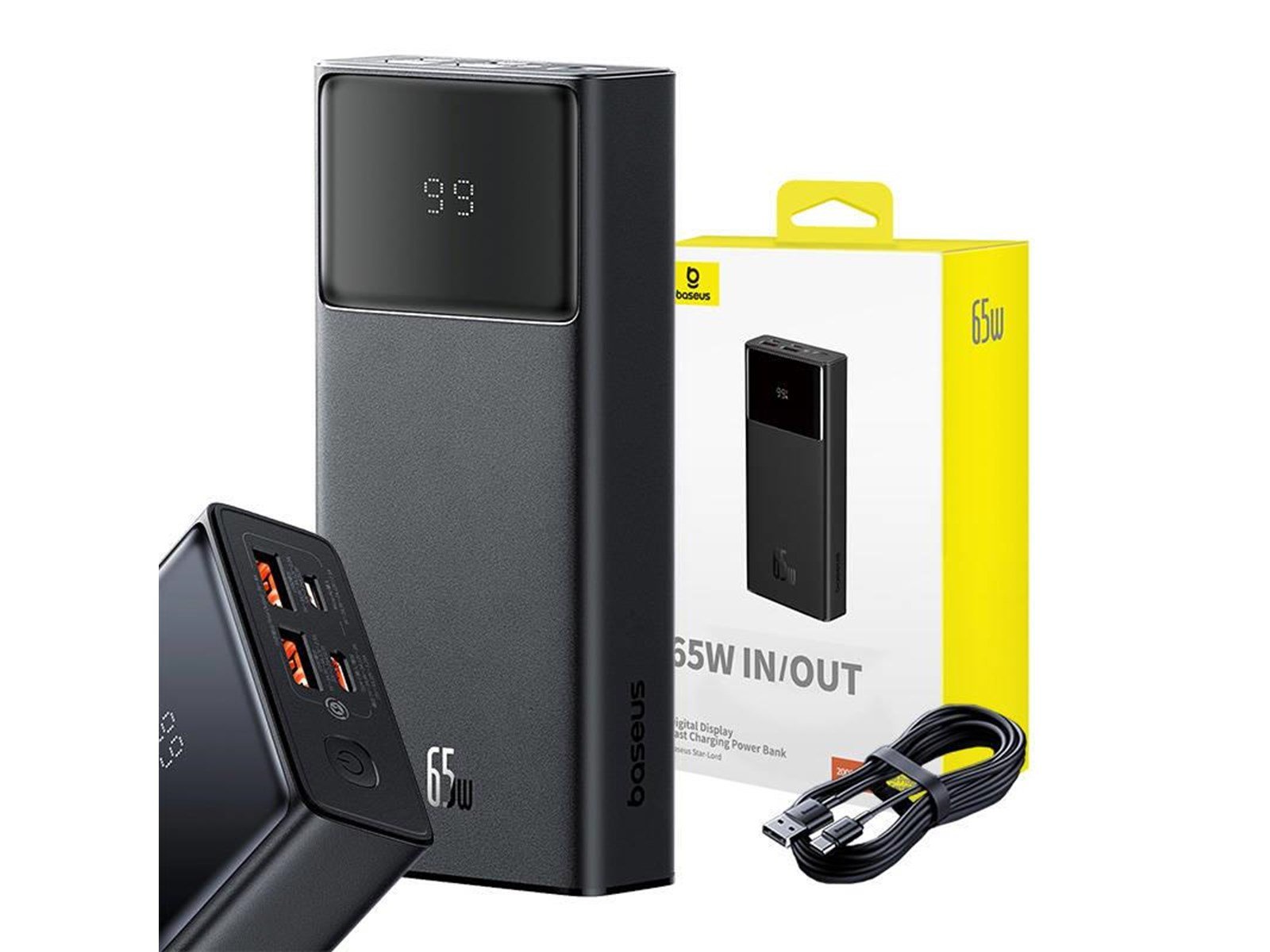 Baseus Star-Lord 65W Powerbank (Akku) - schwarz - 20000 mAh