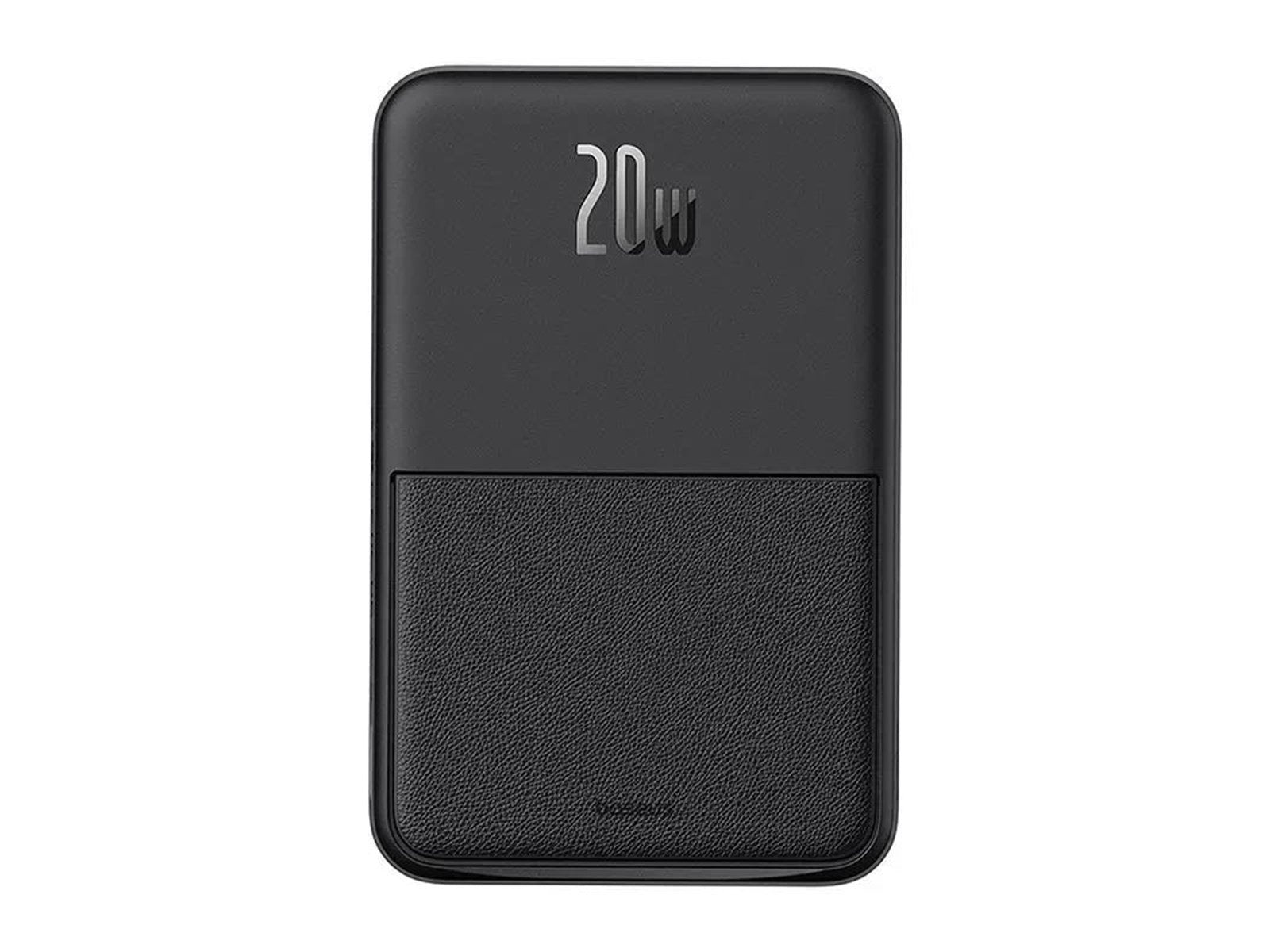 Baseus MagPro 5000mAh Wireless Fast Charging Power Bank PD 20W With Magnetic Stand - Black Powerbank (Akku) - schwarz - 5000 mAh