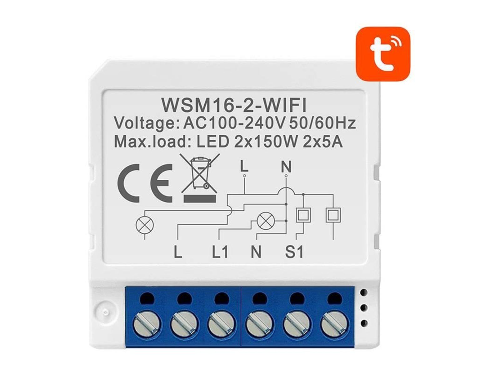 Avatto Smart Switch Module WiFi WSM16-W2 TUYA