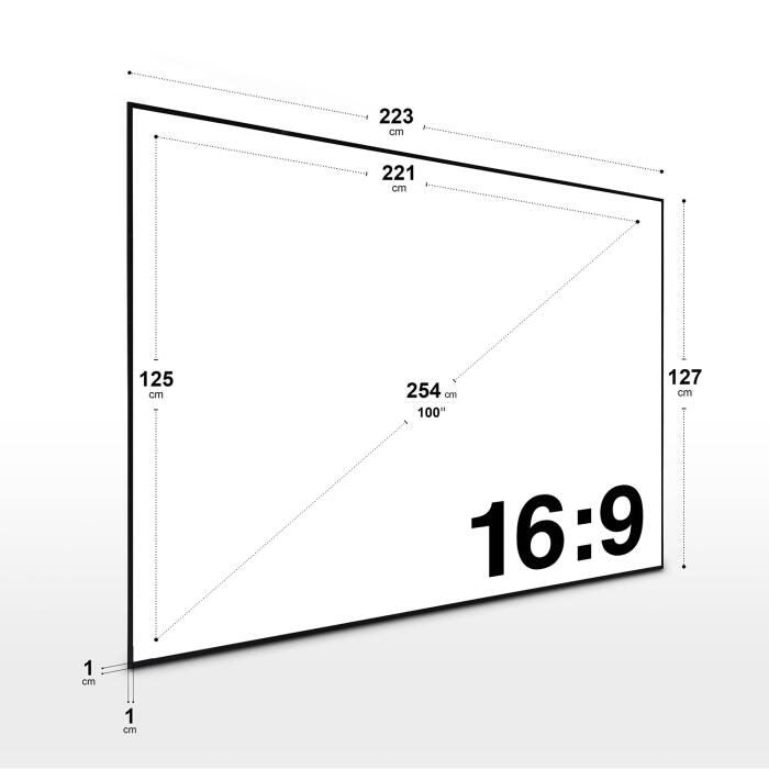 Acer ApexVision L812 Laser Ultrakurzdistanz Heimkino Beamer 4000 ANSI Lumen + eSmart Expert UKD Rahmen Leinwand 254 cm 1