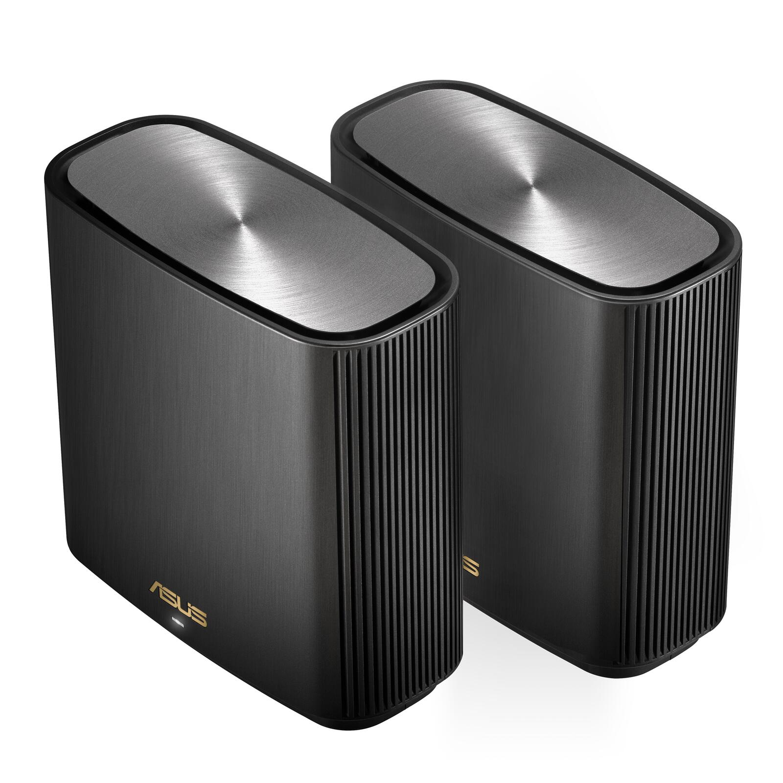 ASUS ZenWiFi XT9 AX7800 2er Set Schwarz kombinierbarer Router (Tethering als 4G und 5G Router-Ersatz, Whole-Home Tri-Ban