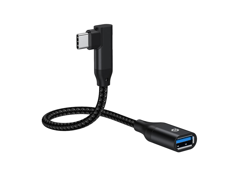 CONCEPTRONIC Adapter USB-C -> USB-A 3.0  OTG 90°gew. schwarz