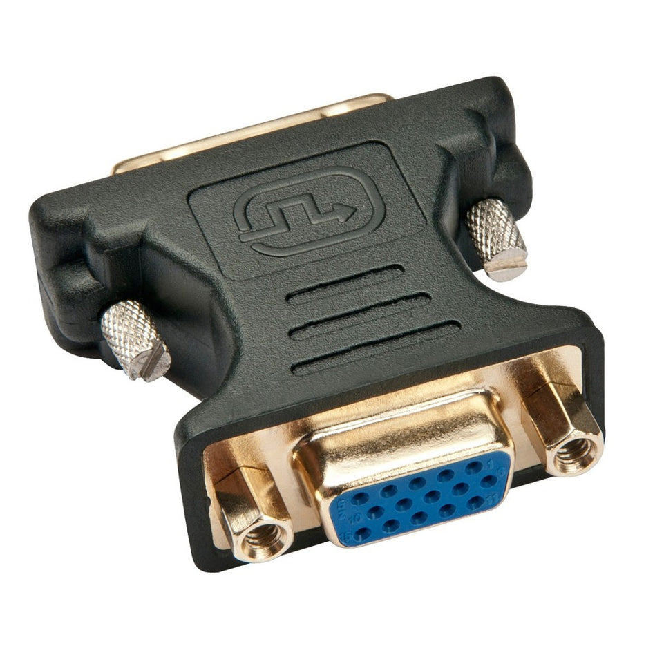 Techly Adapter DVI-A Stecker auf VGA Buchse, schwarz