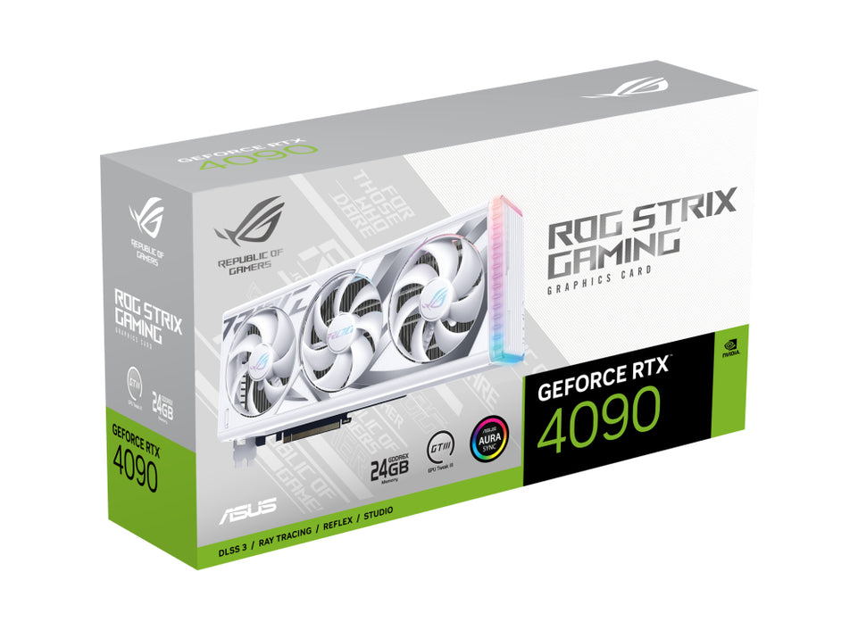 ASUS ROG-STRIX-RTX4090-24G-WHITE 24GB GDDR6X HDMI DP