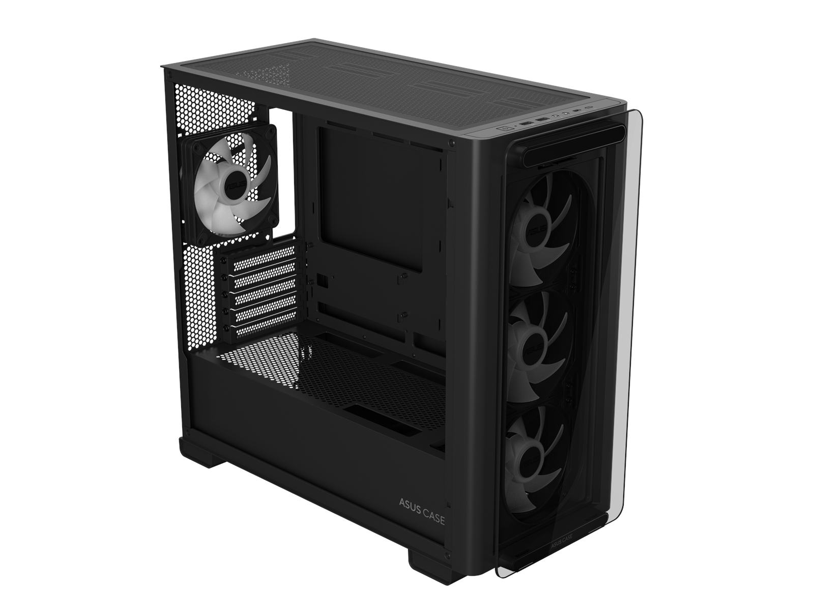 ASUS A23 PLUS TG ARGB BLACK - Gehäuse - Miditower - Schwarz