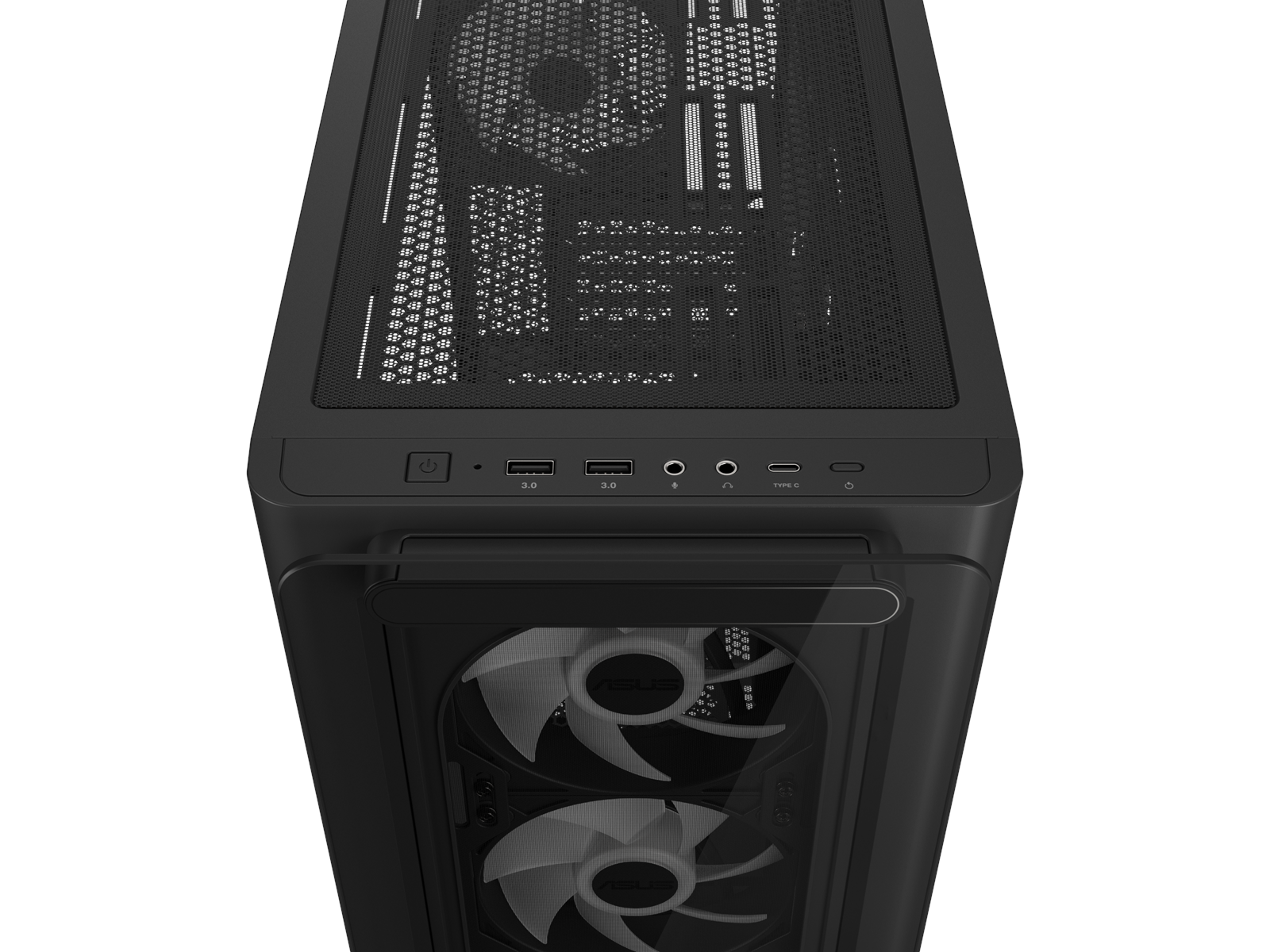 ASUS A23 PLUS TG ARGB BLACK - Gehäuse - Miditower - Schwarz