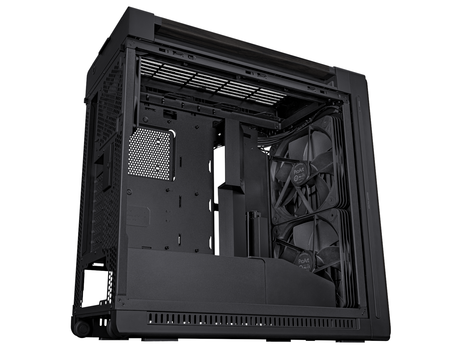 ASUS ProArt PA602 Wood Metal Panel - Gehäuse - Fulltower - Schwarz