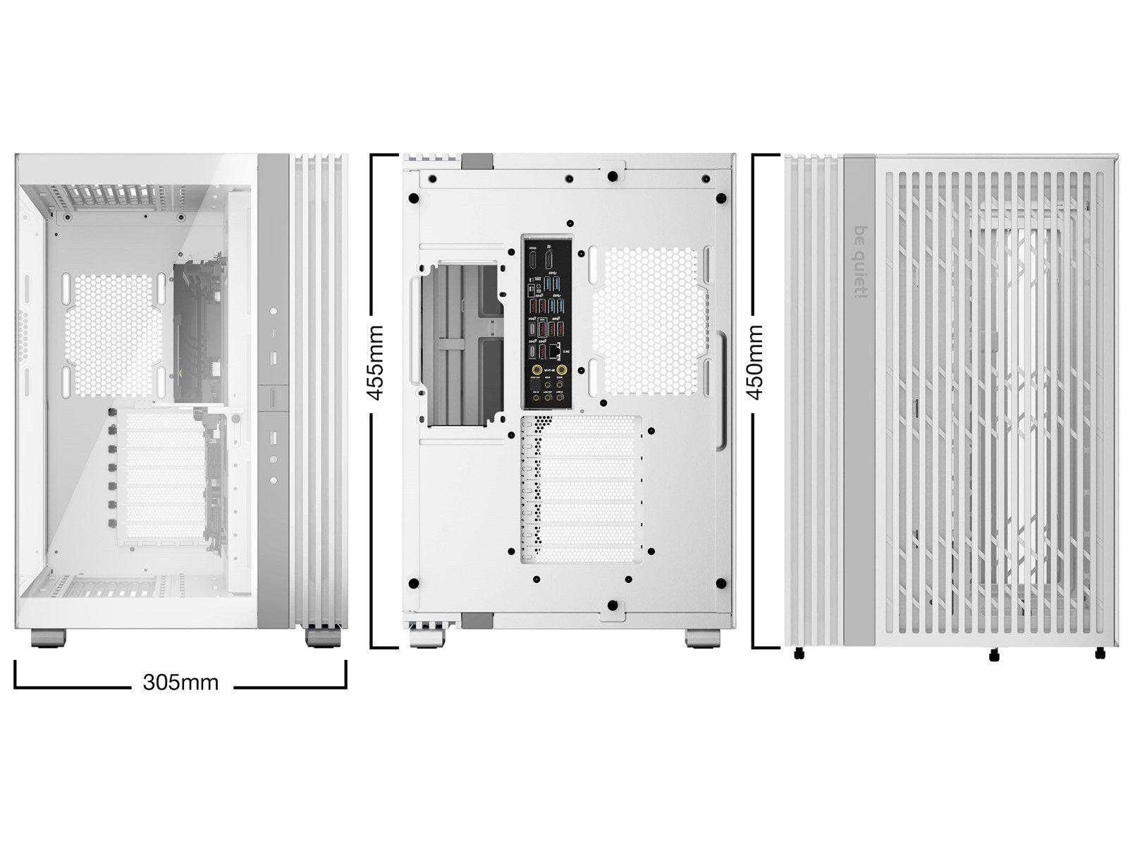be quiet! LIGHT BASE 600 DX White - Gehäuse - Miditower - Weiß