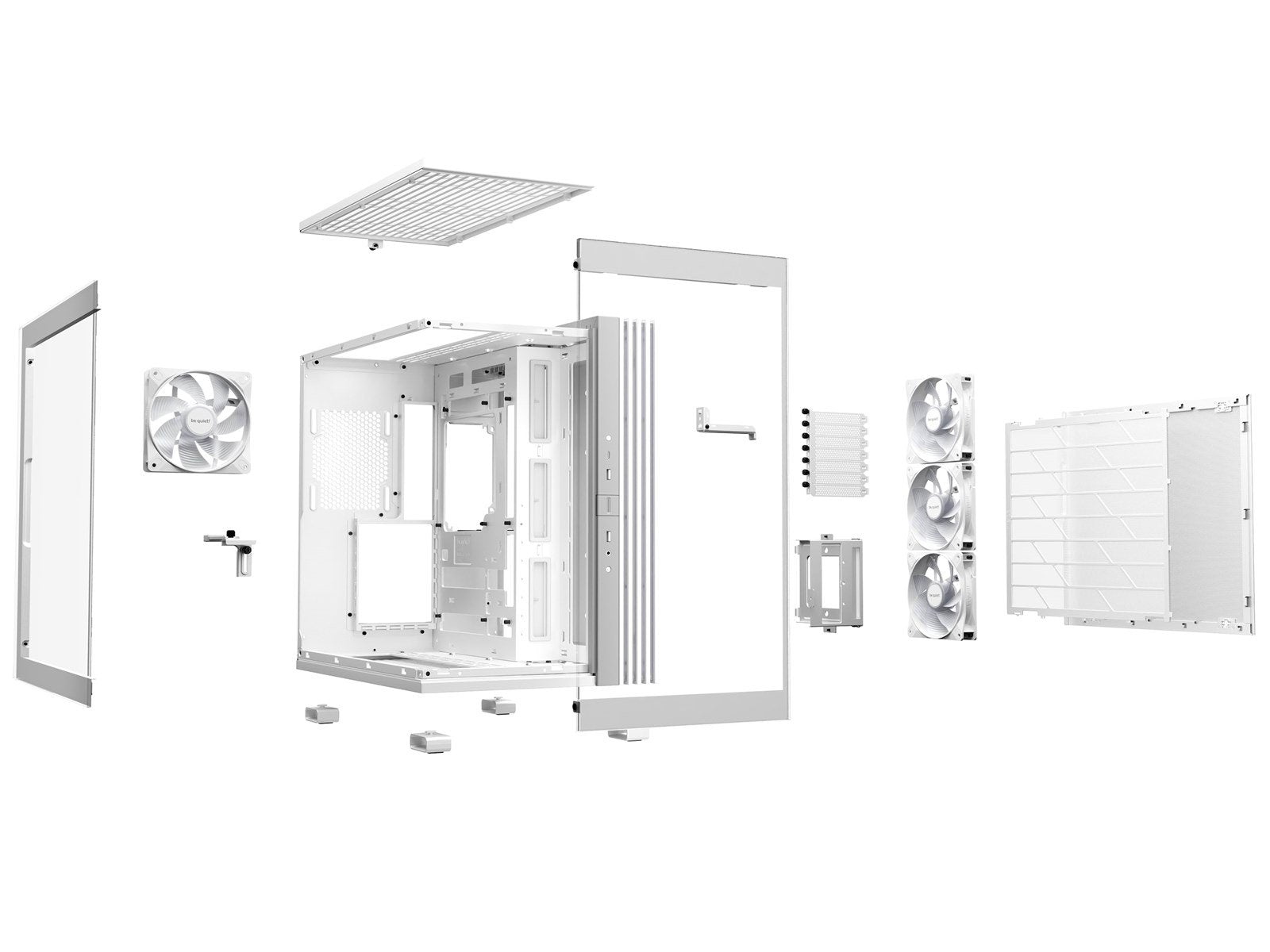 be quiet! LIGHT BASE 600 LX White - Gehäuse - Miditower - Weiß