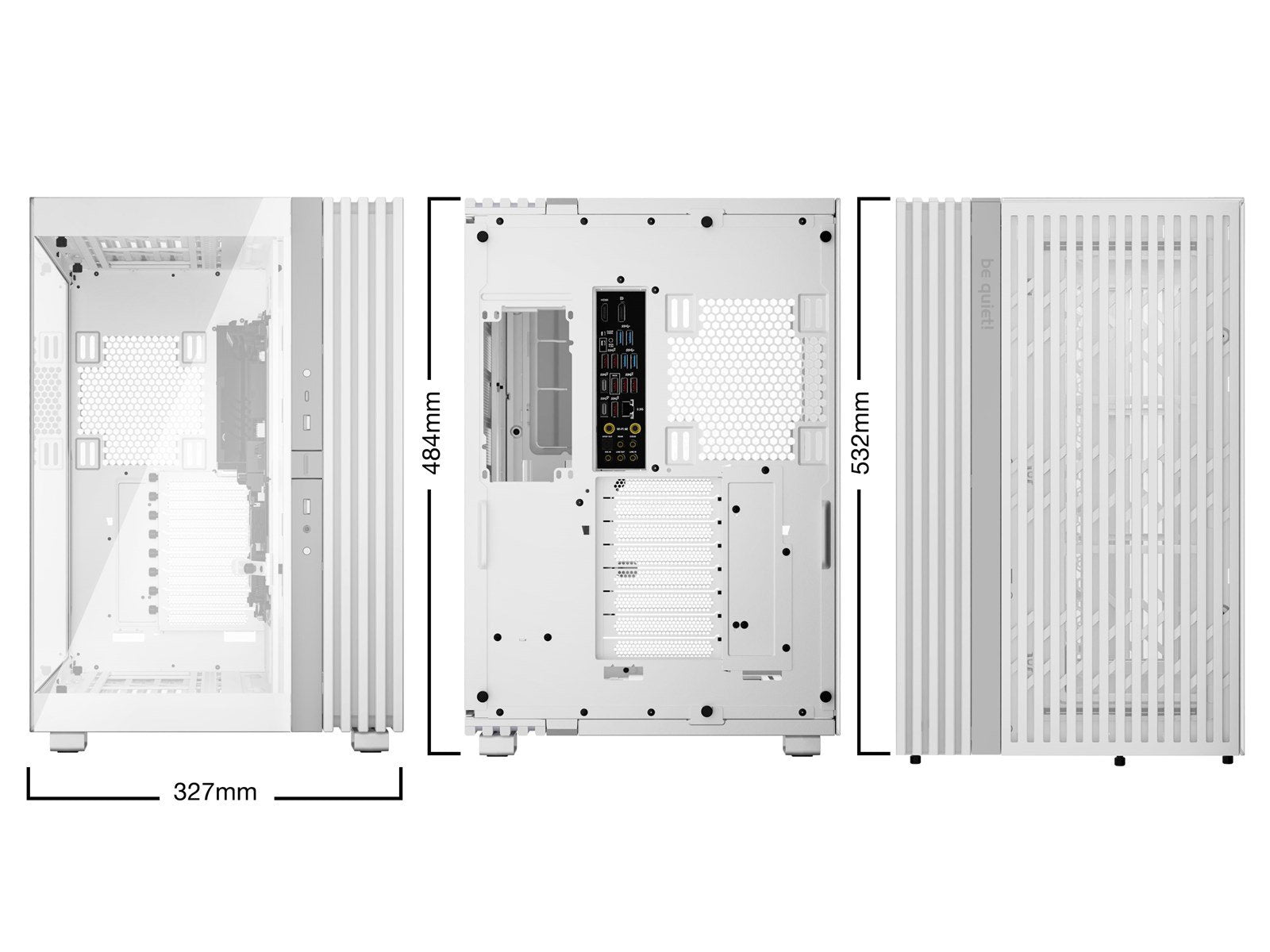 be quiet! LIGHT BASE 900 DX White - Gehäuse - Miditower - Weiß