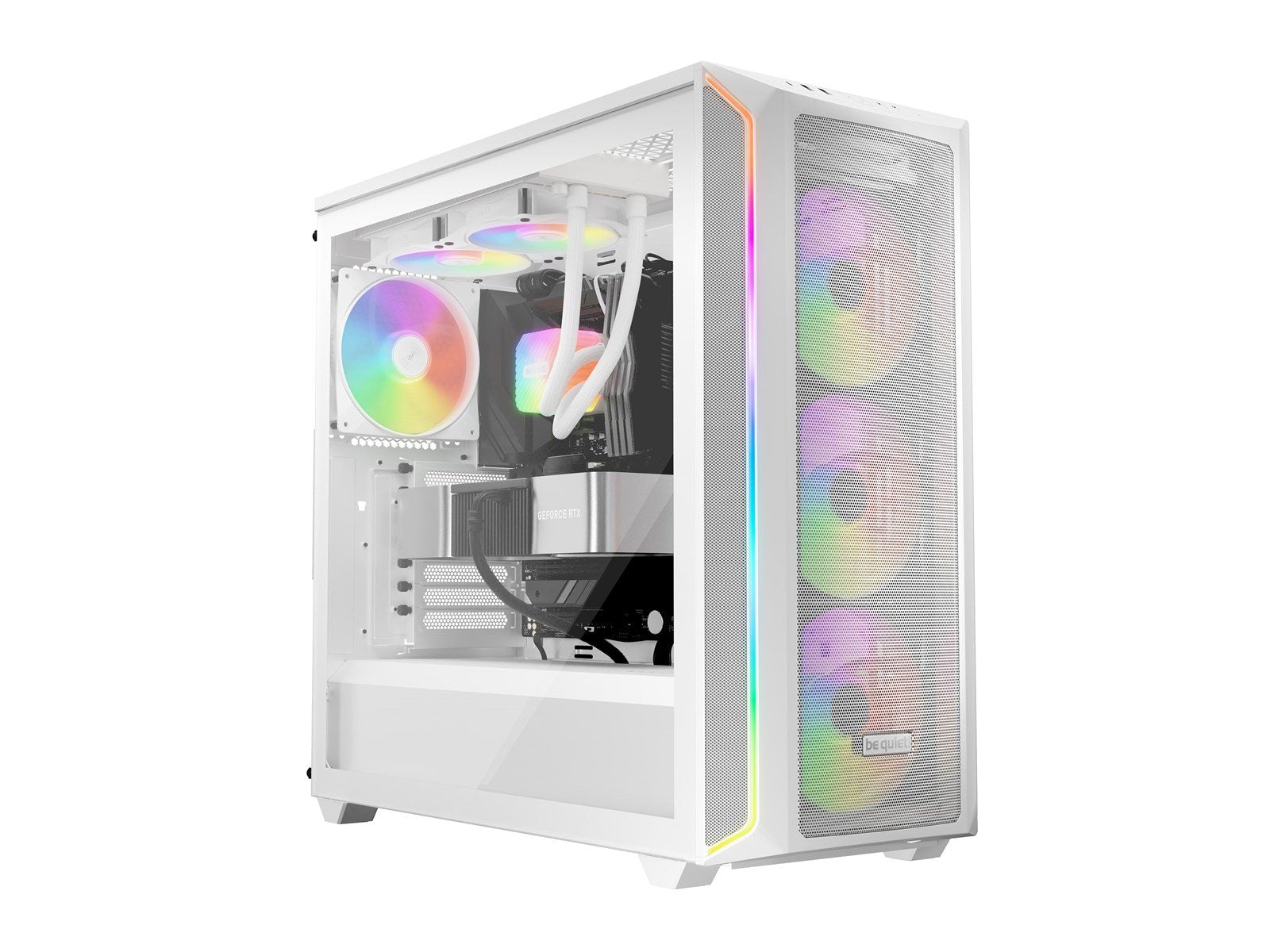 be quiet! LIGHT WINGS LX White (3-pack) - Gehäuselüfter - 120mm - Weiß mit RGB-Beleuchtung - 25 dBA