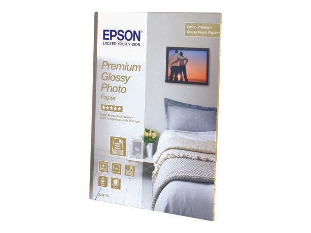 Epson Premium Glossy Photo Paper - Fotopapier, glänzend - 100 x 150 mm - 40 Blatt - für Epson MUFC Printer
