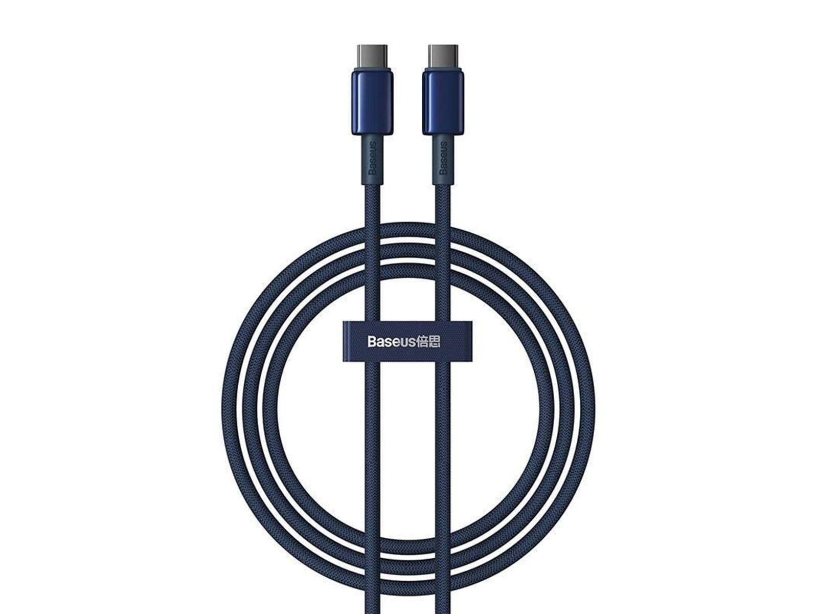 Baseus Tungsten Gold USB-C to USB-C Cable 100W 1m (blue)