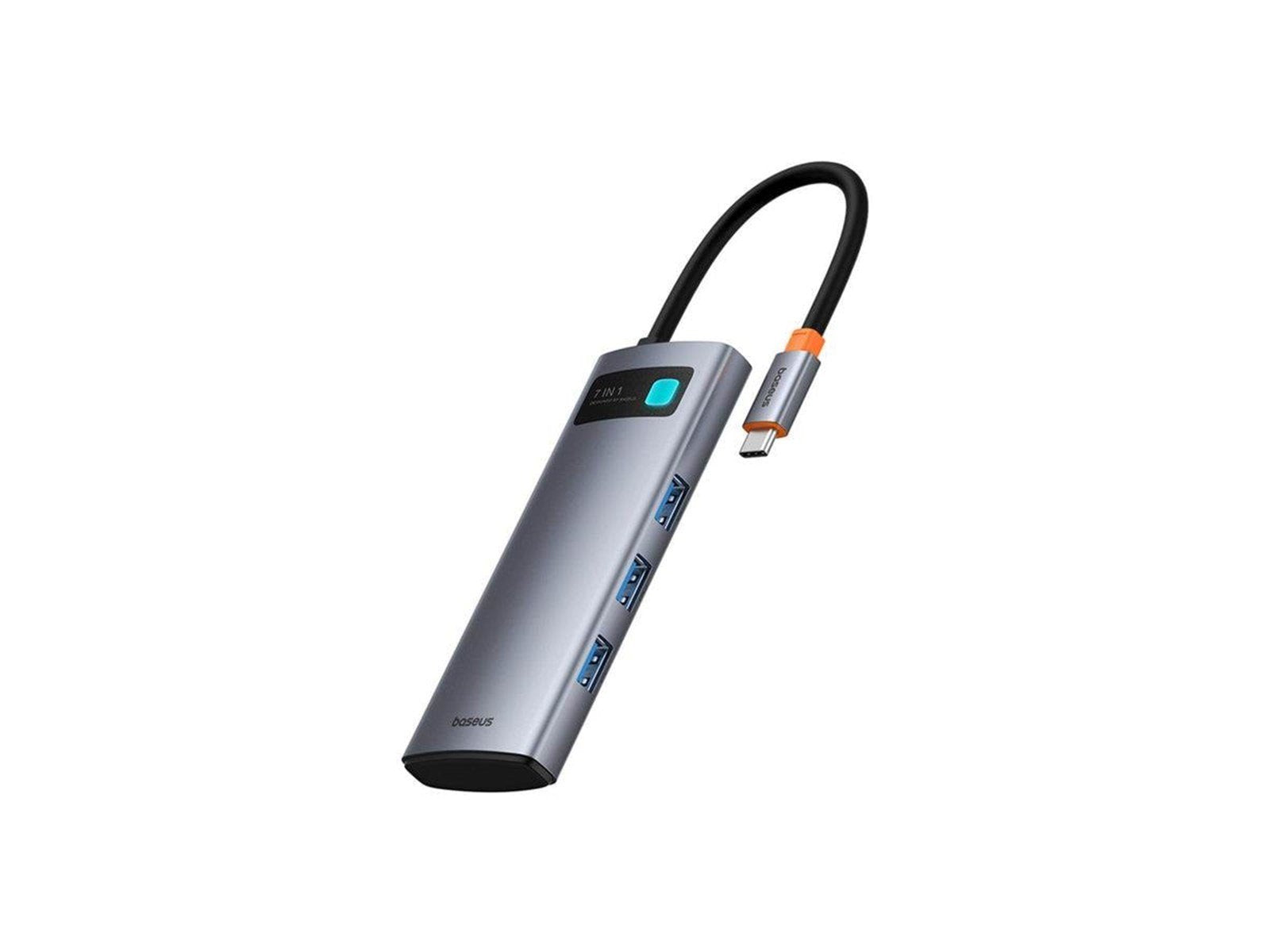 Baseus Joystar 7 in 1 USB-C Hub USB-Hubs - USB 3.1 - 7 - Grau
