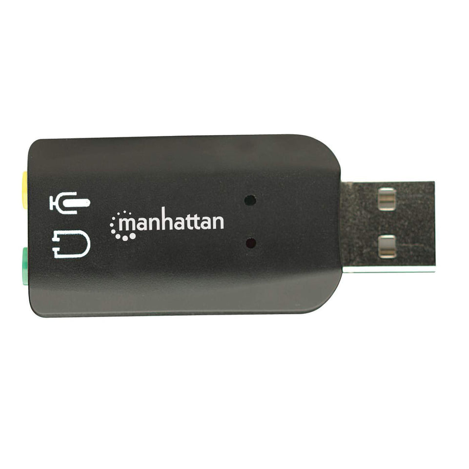 MANHATTAN Sound Adapter USD 3D                      schwarz